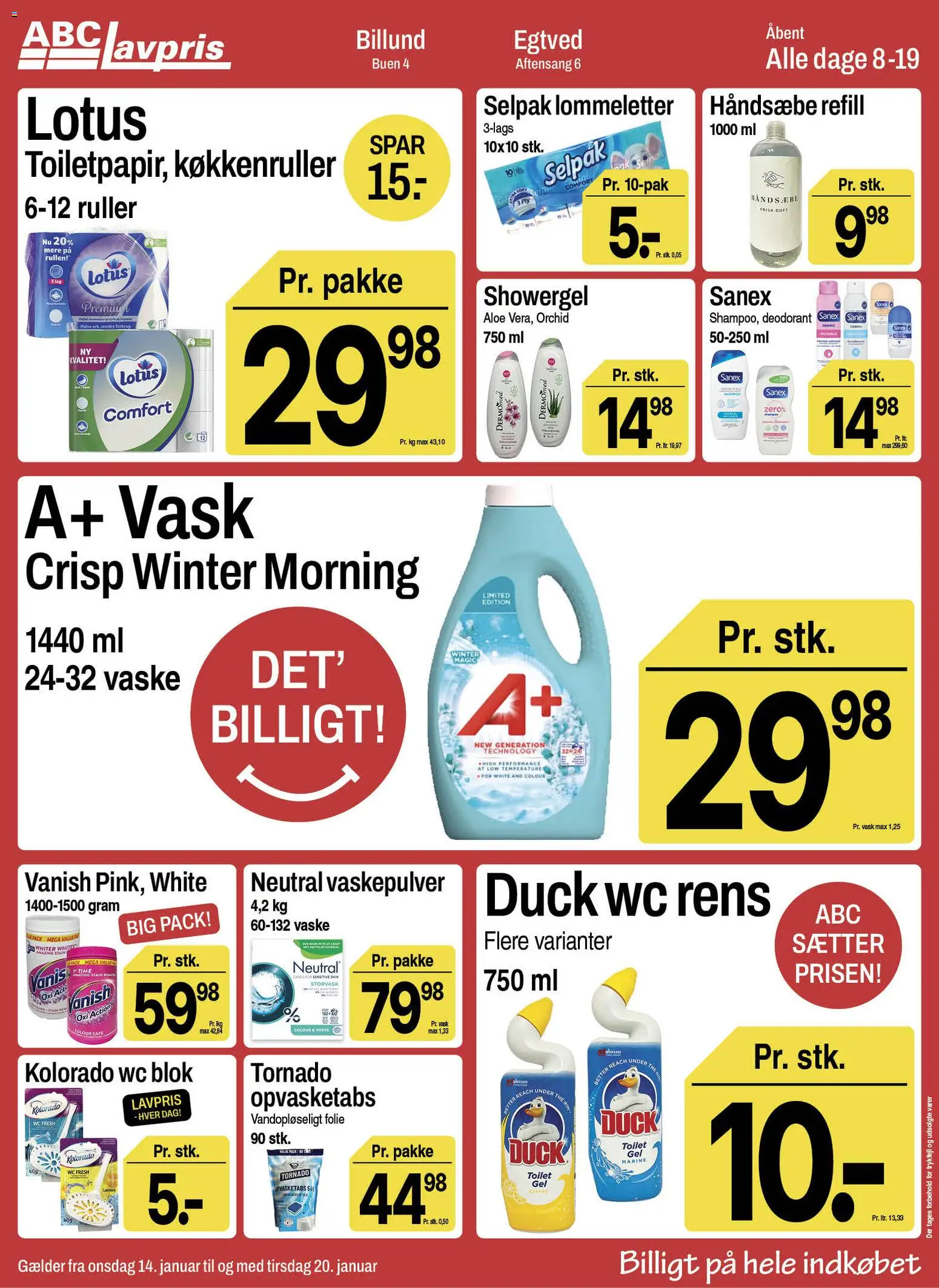 Abc Lavpris tilbudsavis – gyldig fra 14.01.2026 | Side: 10 | Produkter: Duft, Deodorant, WC blok, Toilet
