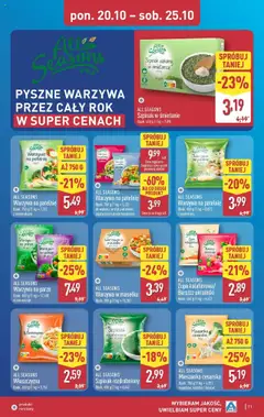Pogląd oferty "Aldi Gazetka" - ważna od 20.10.2025 | Strona: 11 | Produkty: Barszcz ukraiński, Szpinak, Zupa, Warzywa