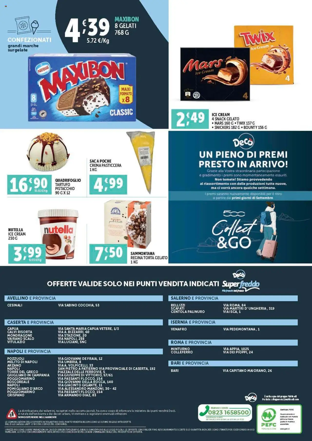 Volantino Decò del 08.08.2025 | Pagina: 8 | Prodotti: Tartufo, Gelato, Nutella, Torta