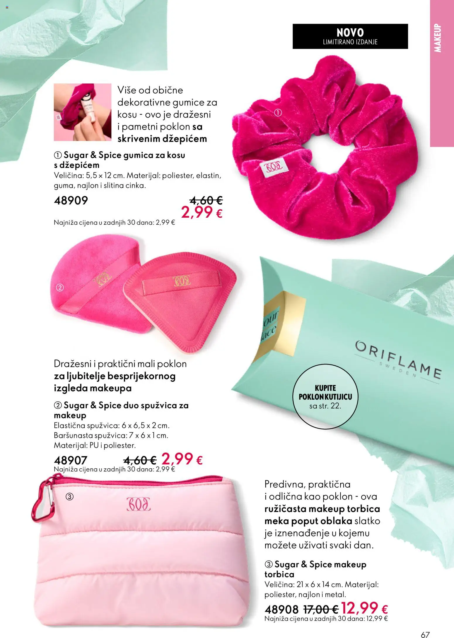 Oriflame katalog | vrijedi od 18.02.2026 | Stranica: 67 | Proizvodi: Torbica, Gumica za kosu, Gumice