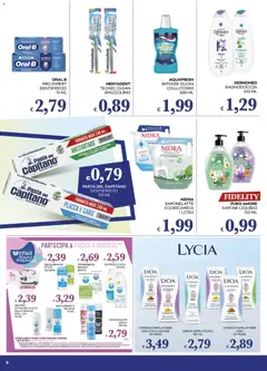 Anteprima del volantino Pilato volantino valido a partire dal 31.03.2026 | Pagina: 6 | Prodotti: Sapone, Deodorante, Crema depilatoria, Spazzolino