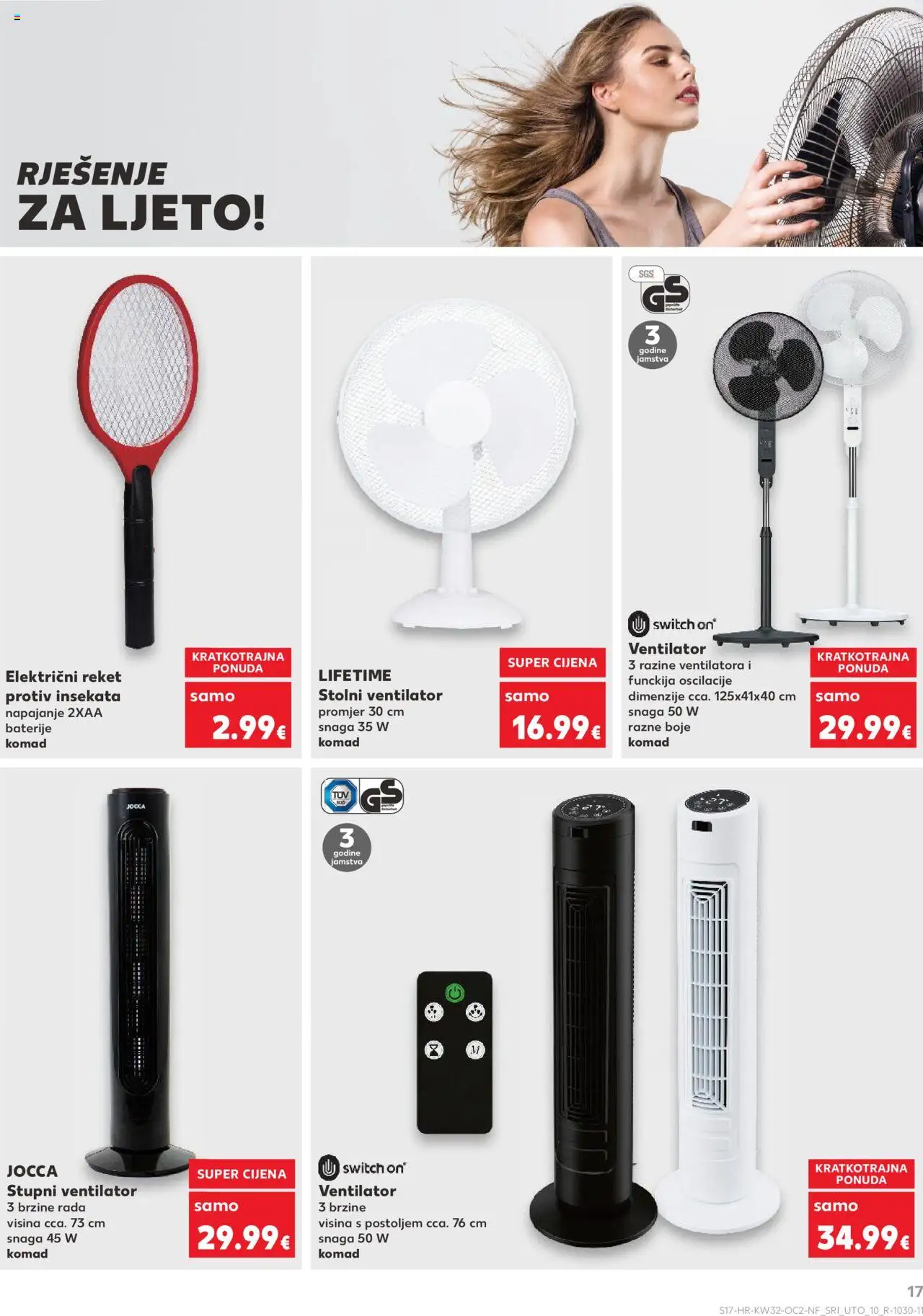 Kaufland katalog | vrijedi od 06.08.2025 | Stranica: 17 | Proizvodi: Ventilator, Baterije