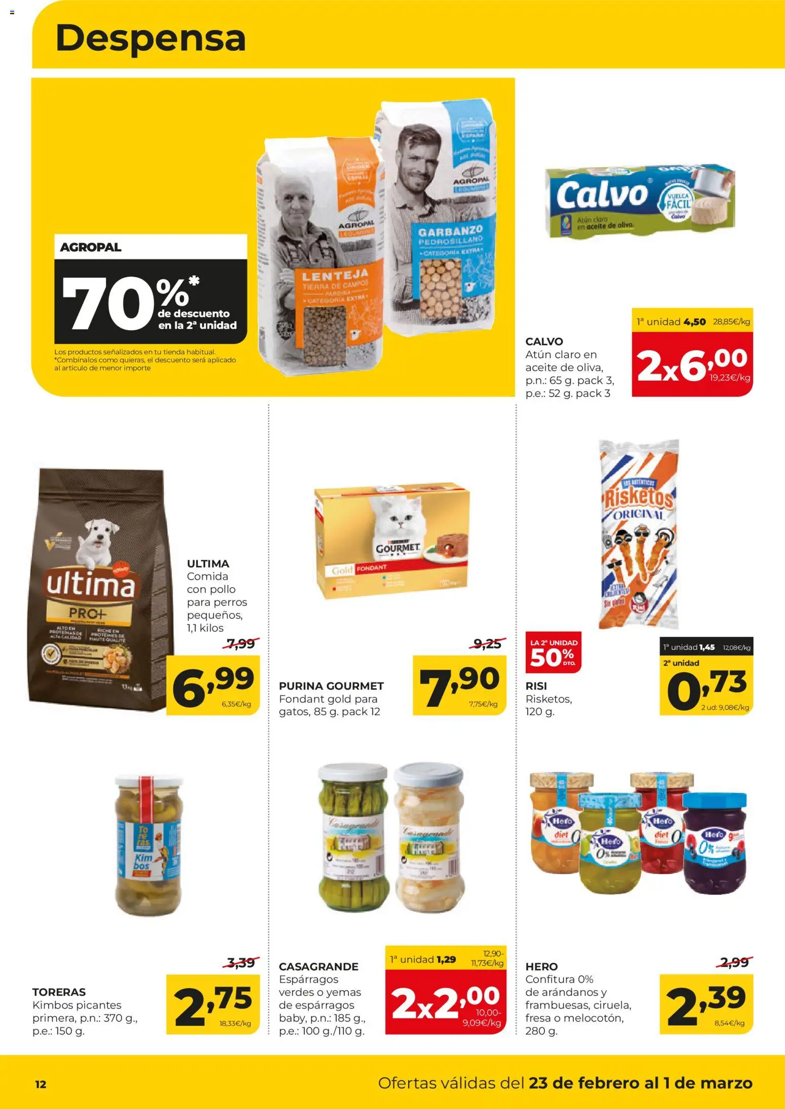 Alimerka folleto Castilla y León │ válido desde el 23.02.2026 | Página: 12 | Productos: Aceite, Νερό καρύδας, Aceite de oliva, Atún claro