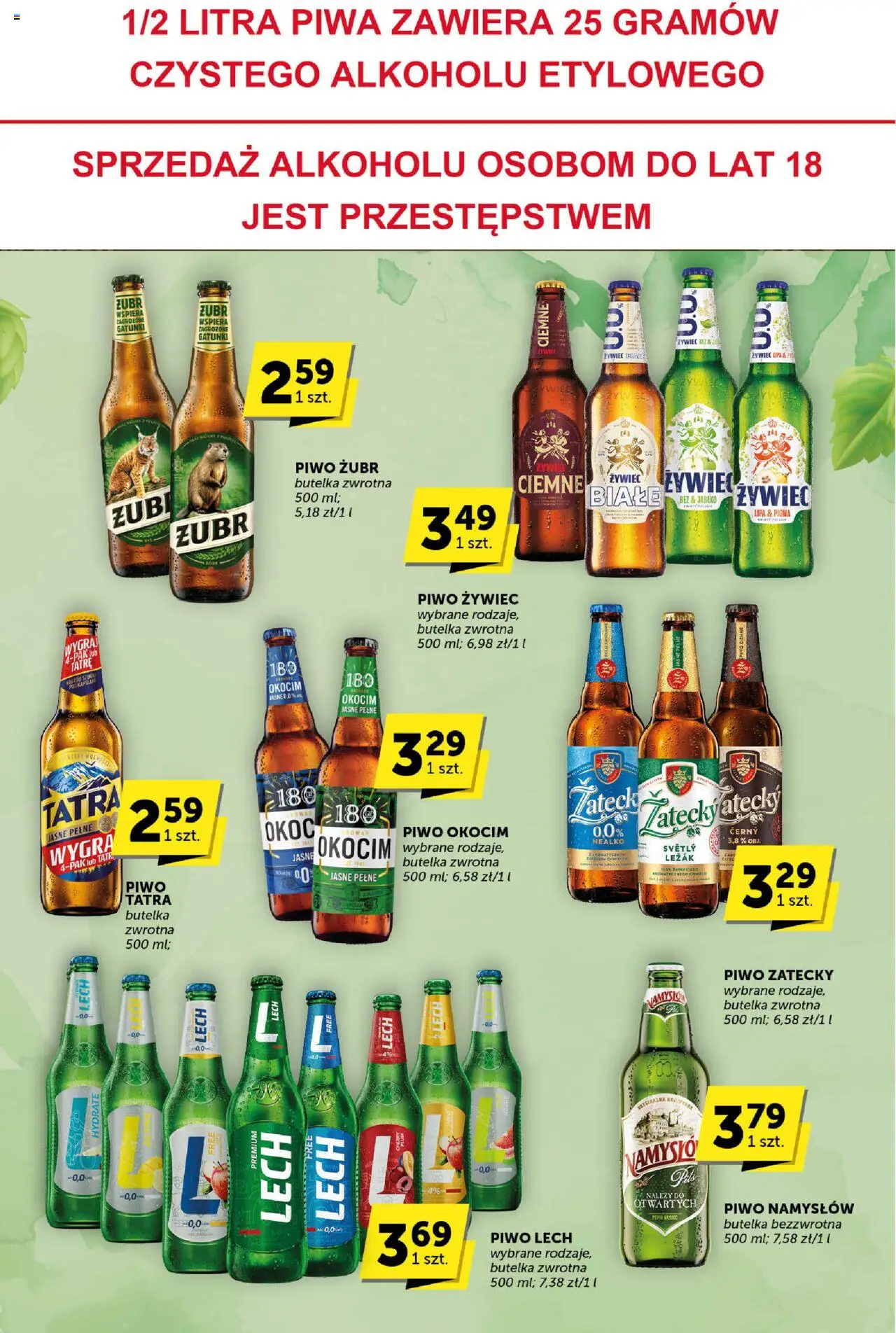 ABC Gazetka - Katalog od 07.08.2025 | Strona: 27 | Produkty: Piwo żubr, Pigwa, Leżak, Piwo