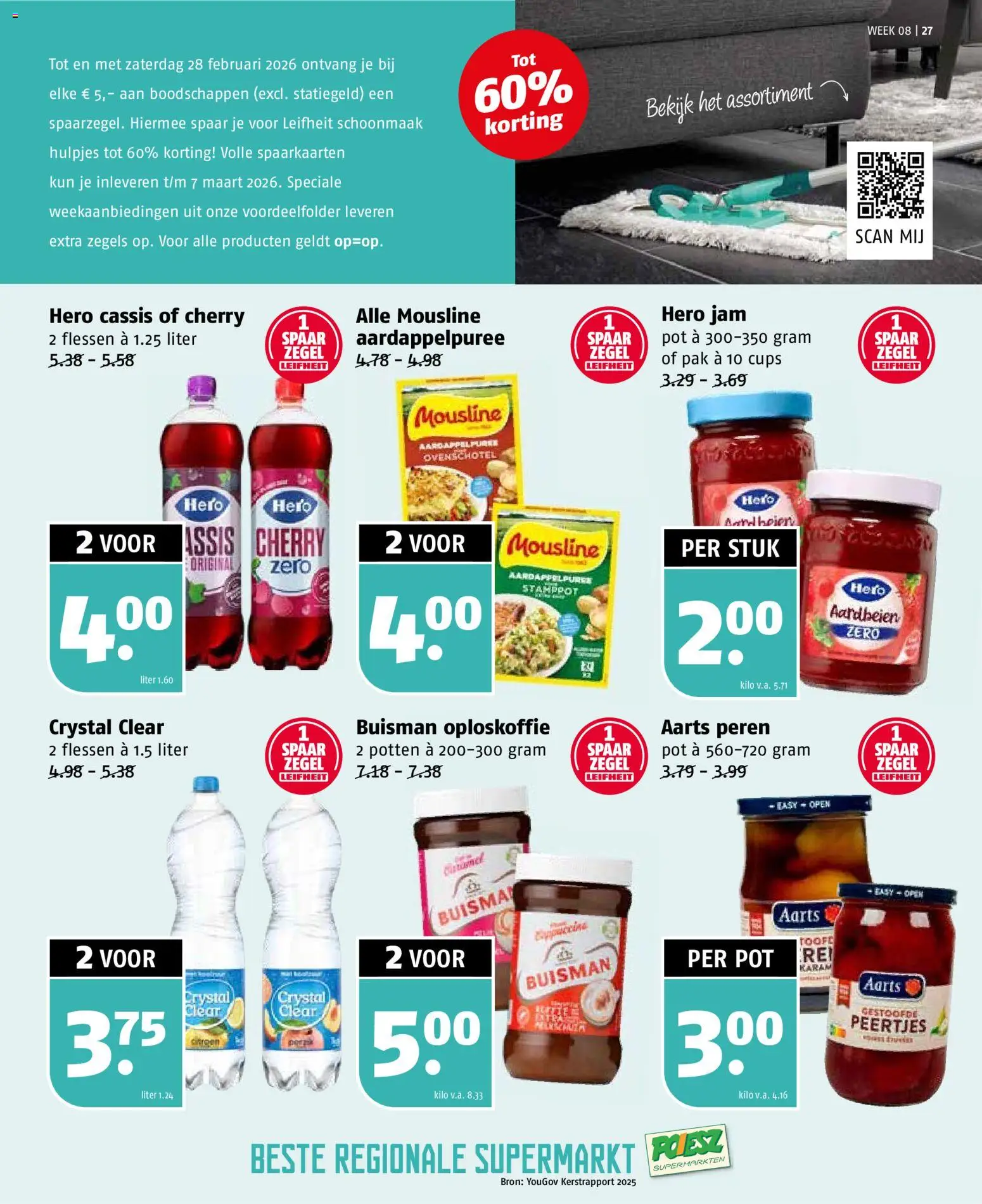 {H1} | Pagina: 27 | Producten: Pot, Aardbeien, Oploskoffie, Cassis