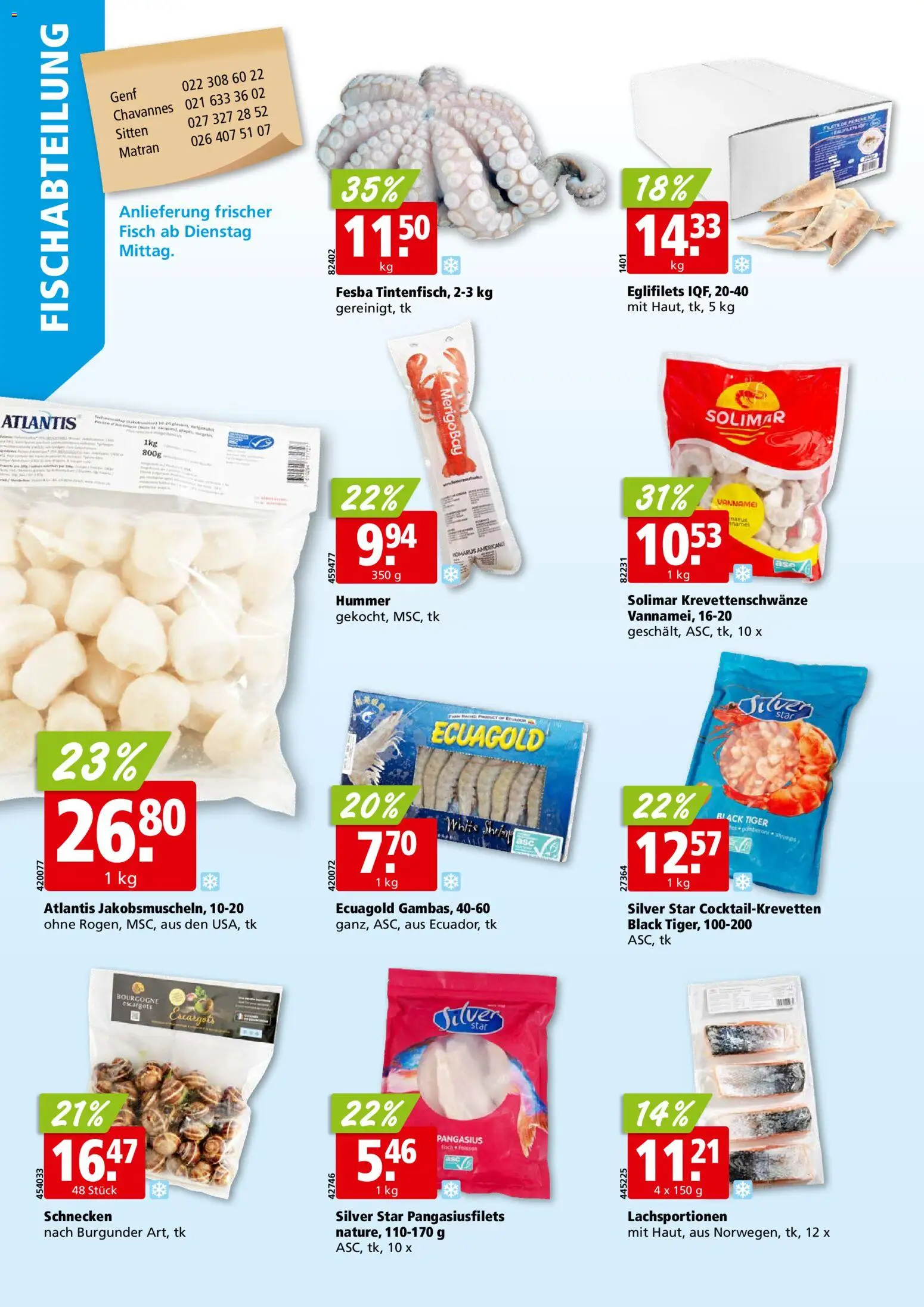 Aligro aktionen Chavannes, Matran, Genf, Sitten – gültig ab 23.03.2026 | Seite: 4 | Produkte: Fisch