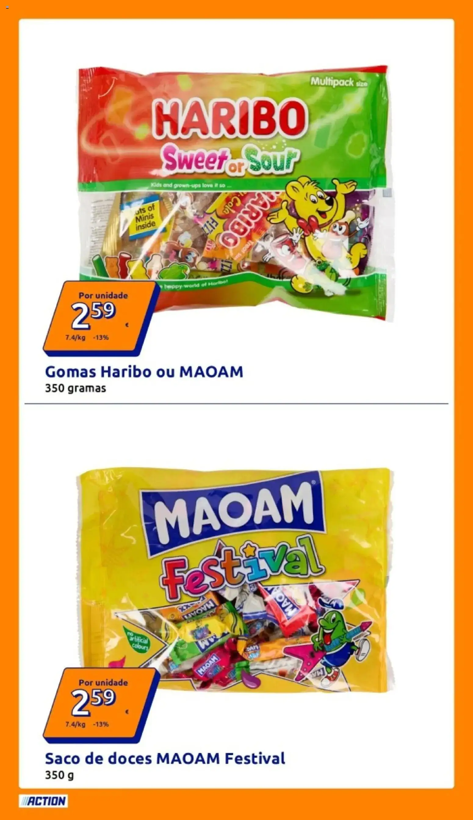 Action - Preços extremamente baixos │ válido de 25.02.2026 | Página: 5 | Produtos: Gomas haribo, Doces, Gomas