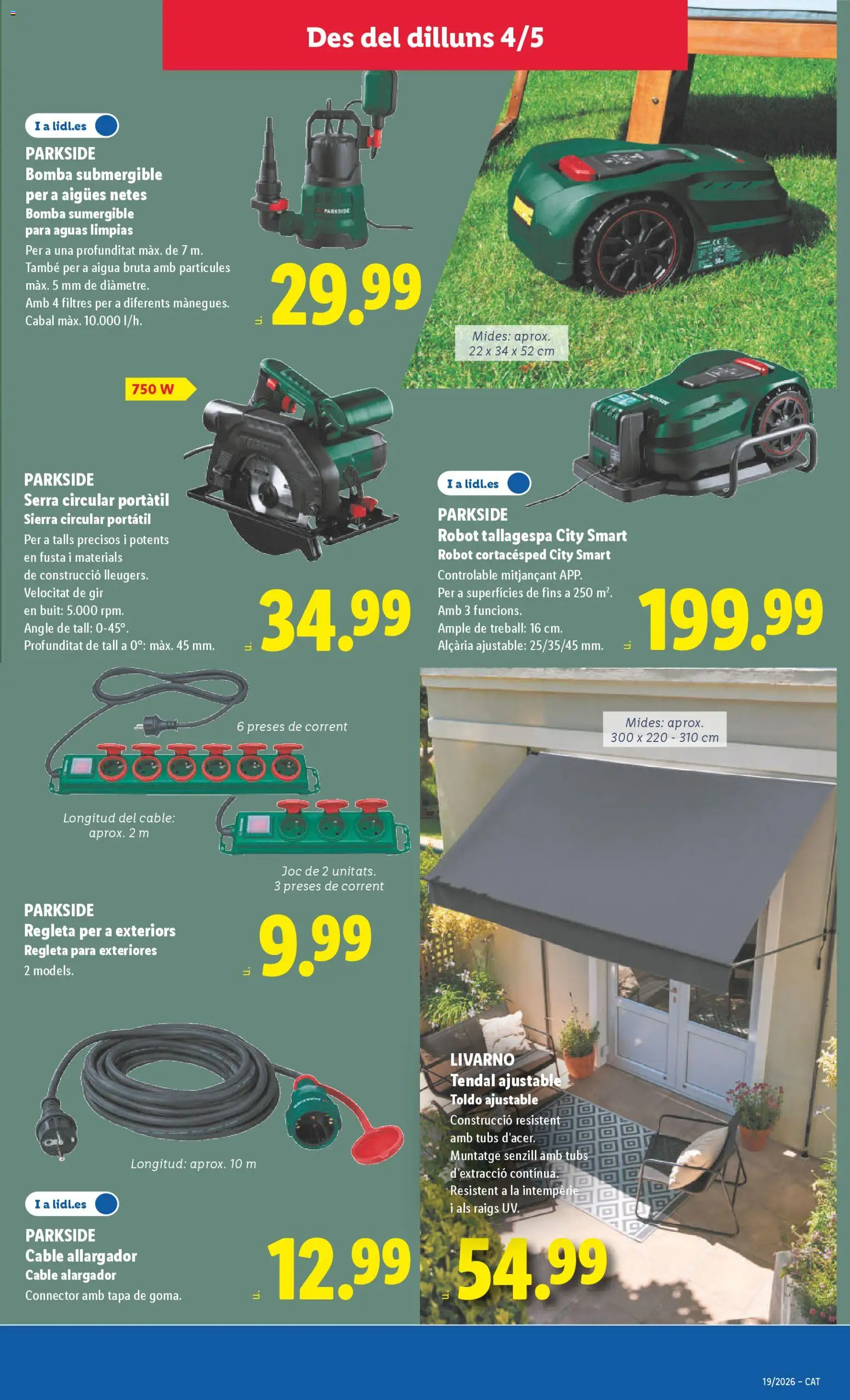 Lidl folleto de bazar │ válido desde el 04.05.2026 | Página: 9 | Productos: Cable, Robot, Απολυμαντικό