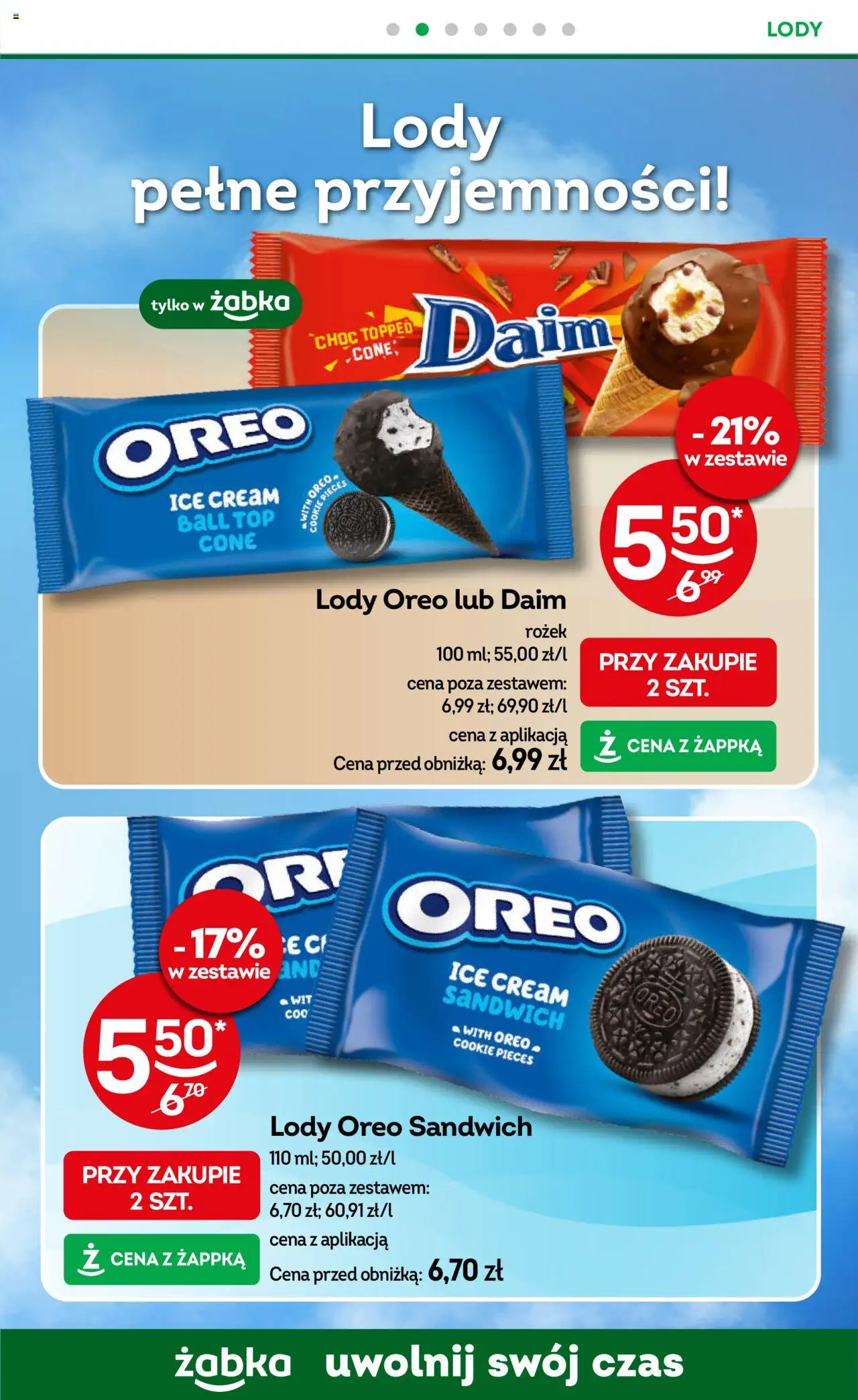 Żabka Gazetka od 24.09.2025 | Strona: 68 | Produkty: Mango, Tiramisu, Lody, Owoce
