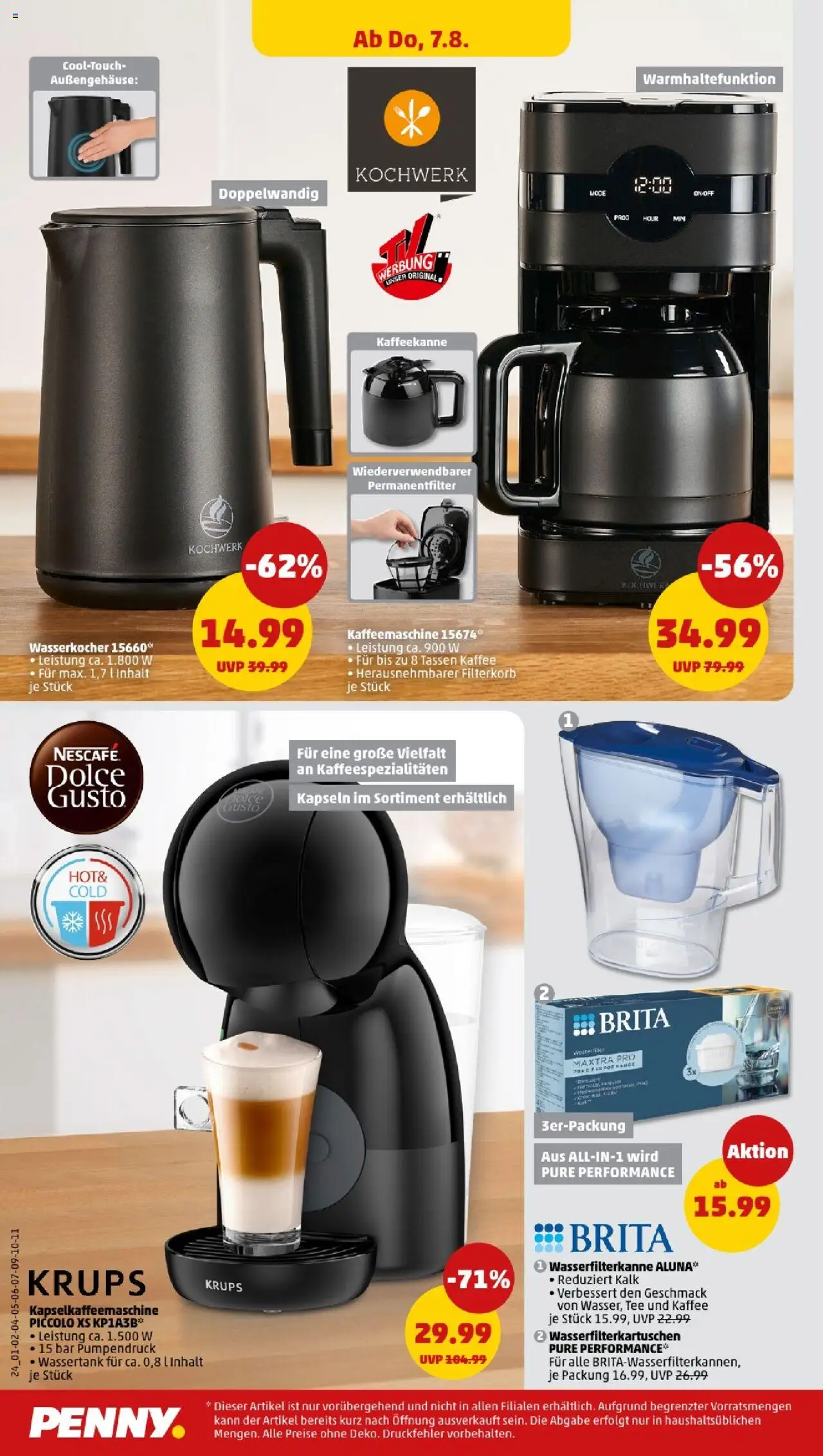 Penny - Bayern - gültig ab dem 04.08.2025 | Seite: 24 | Produkte: Krups, Kaffeemaschine, Nescafe, Kaffee