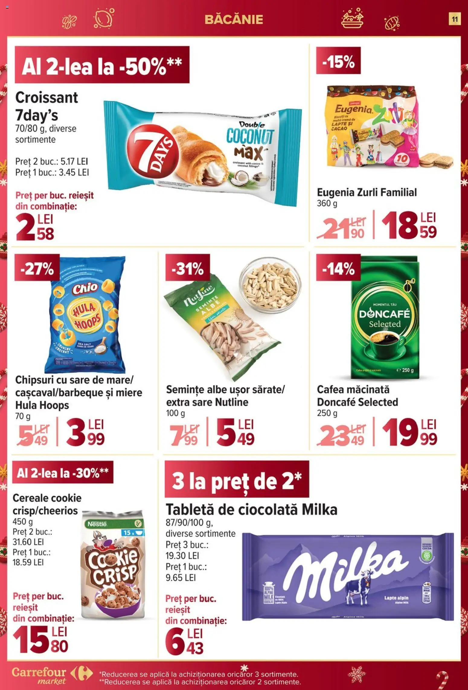 Noul catalog Carrefour – valabil de la 03.12.2025 | Pagină: 11 | Produse: Tabletă, Lapte, Chipsuri, Sare