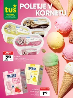 Tuš katalog poletje v kornetu - pregled letaka veljavnega od 02.07.2025