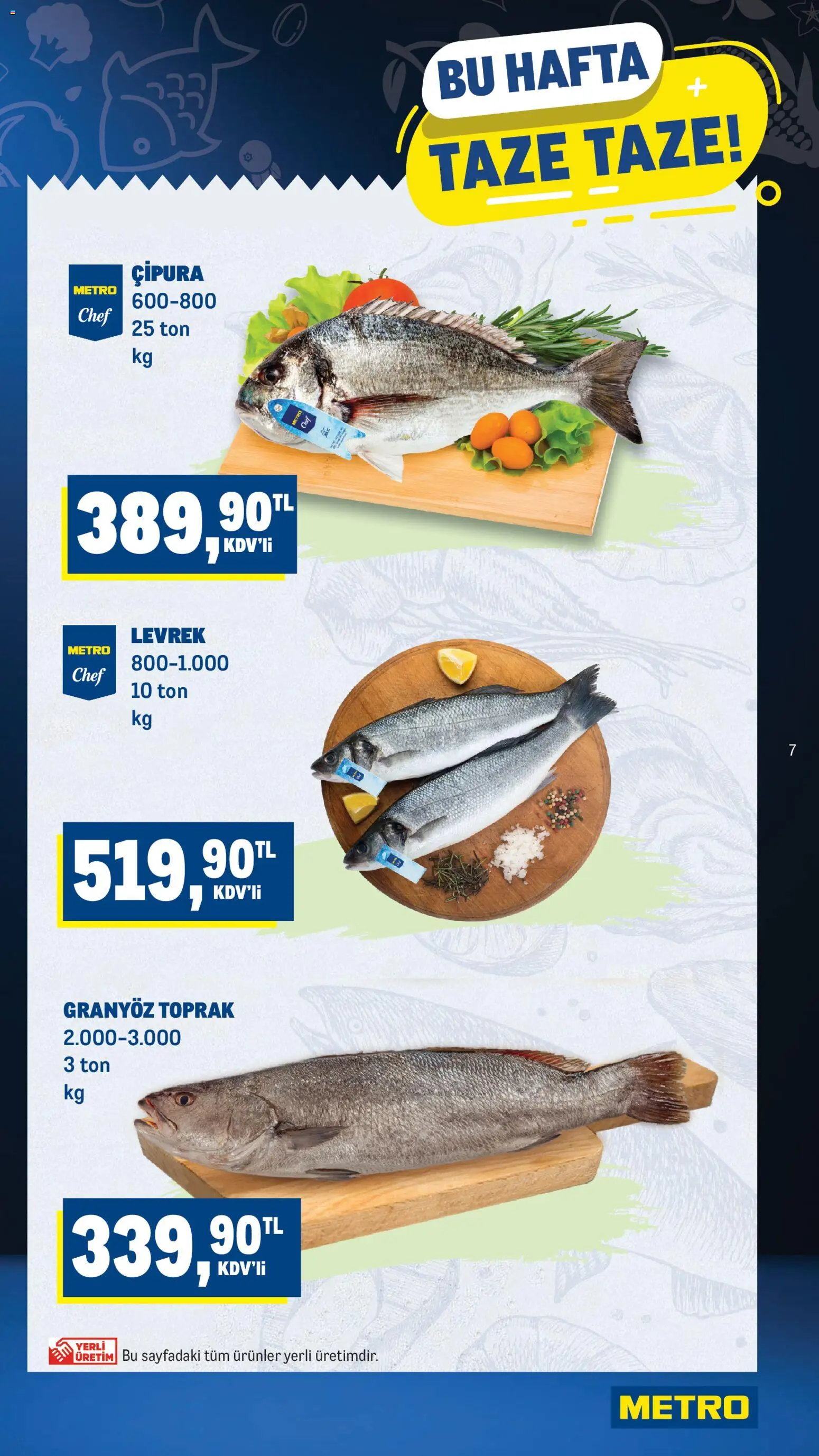Metro Katalog - 17.12.2025 tarihinden itibaren geçerlidir | Sayfa: 7 | Ürünler: Levrek, Çipura