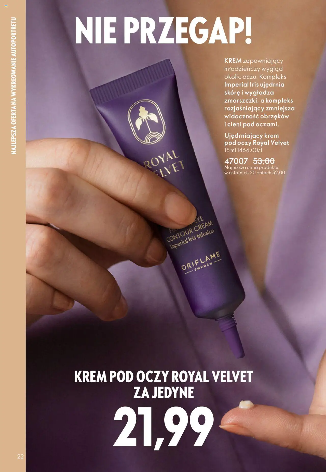 Oriflame Katalog 15 2025 od 22.10.2025 | Strona: 22 | Produkty: Krem