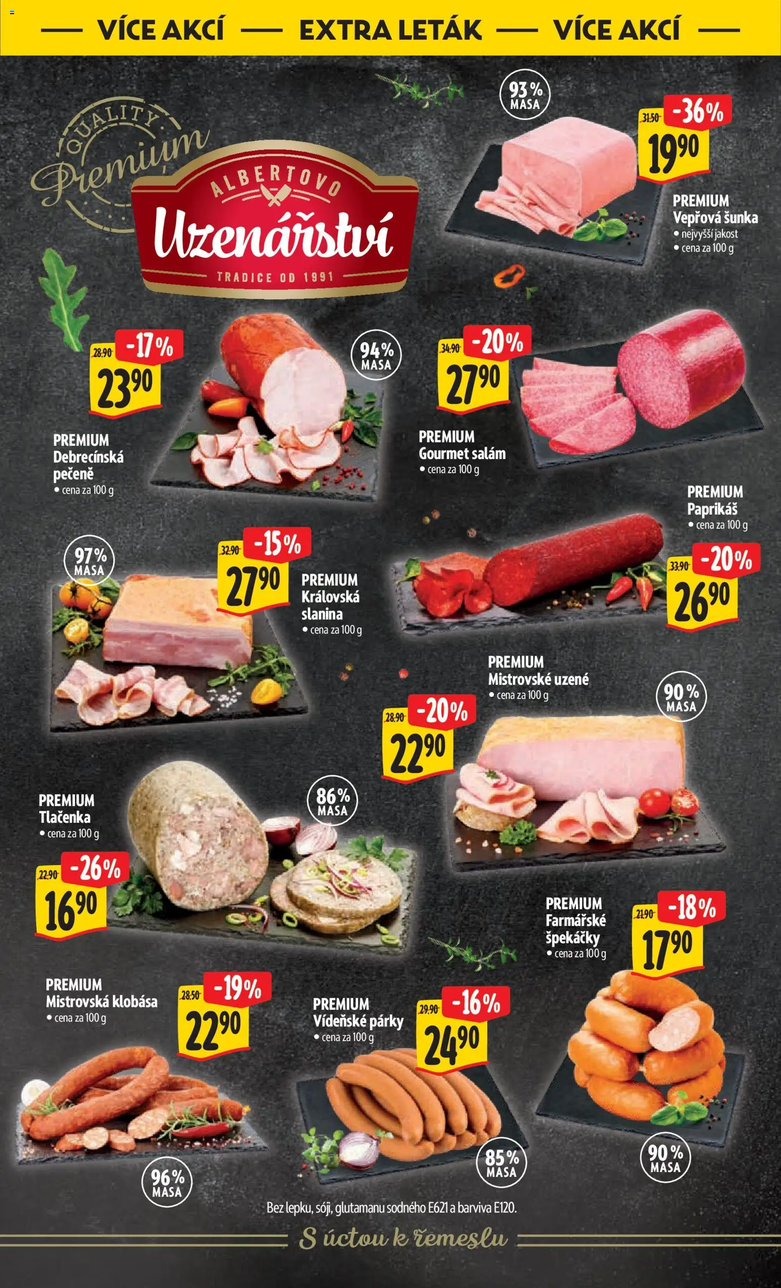 Albert leták - Hypermarket od 15.04.2026 | Strana: 40 | Produkty: Salám, Šunka, Párky, Špekáčky