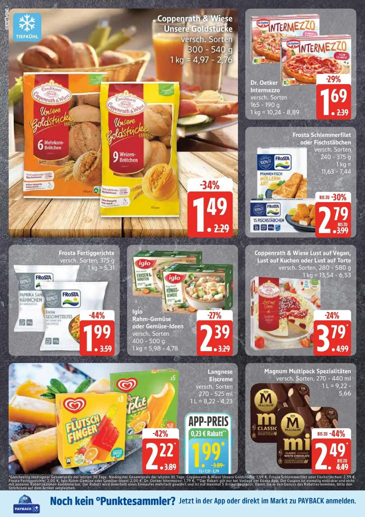 Edeka prospekt Bad Schwartau	 - gültig ab dem 20.07.2025 | Seite: 12 | Produkte: Langnese, Frosta, Fisch, Pizza