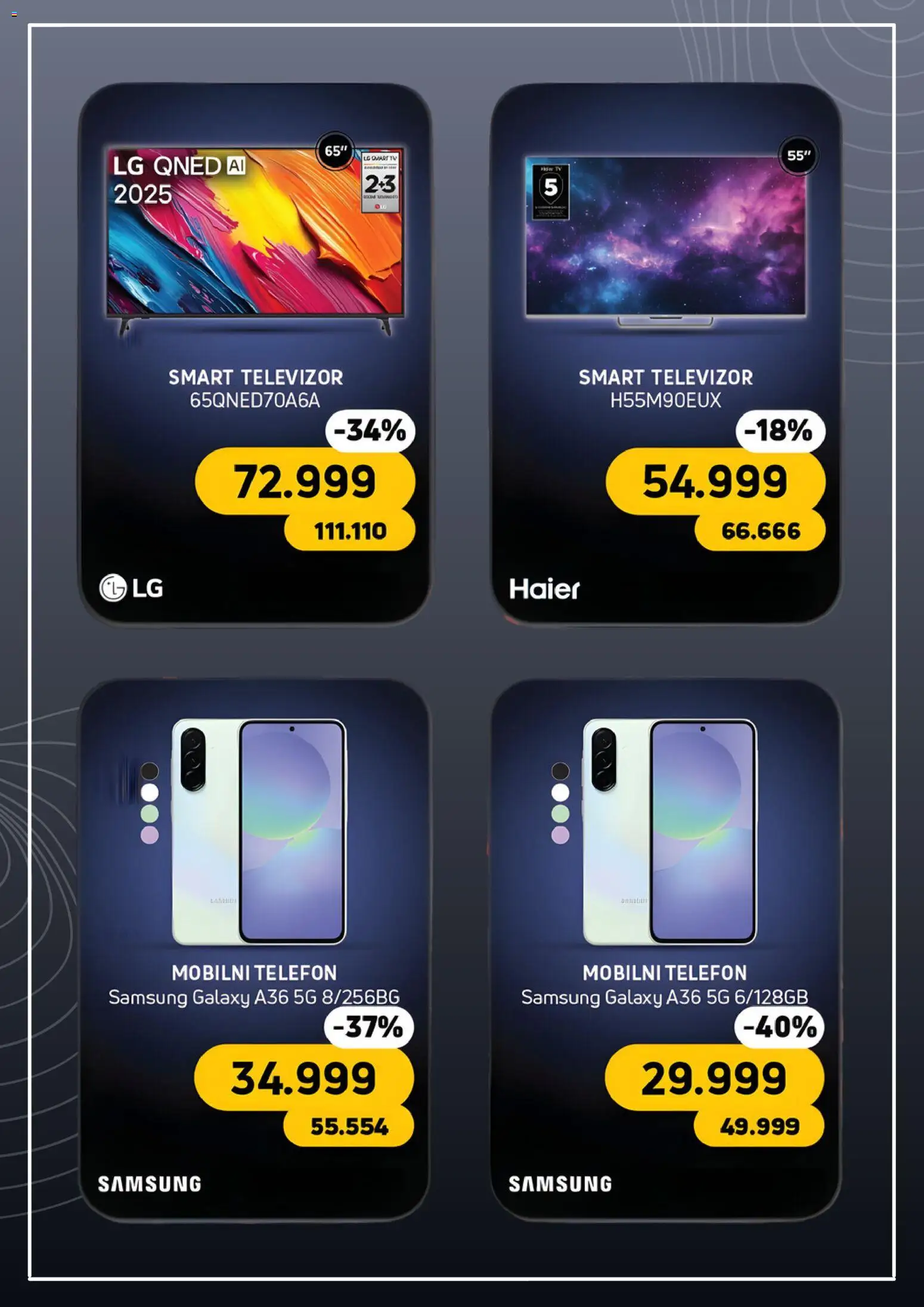 Tehnomanija katalog - važi od 20.11.2025 | Strana: 4 | Proizvode: Smart televizor, Telefon, Televizor