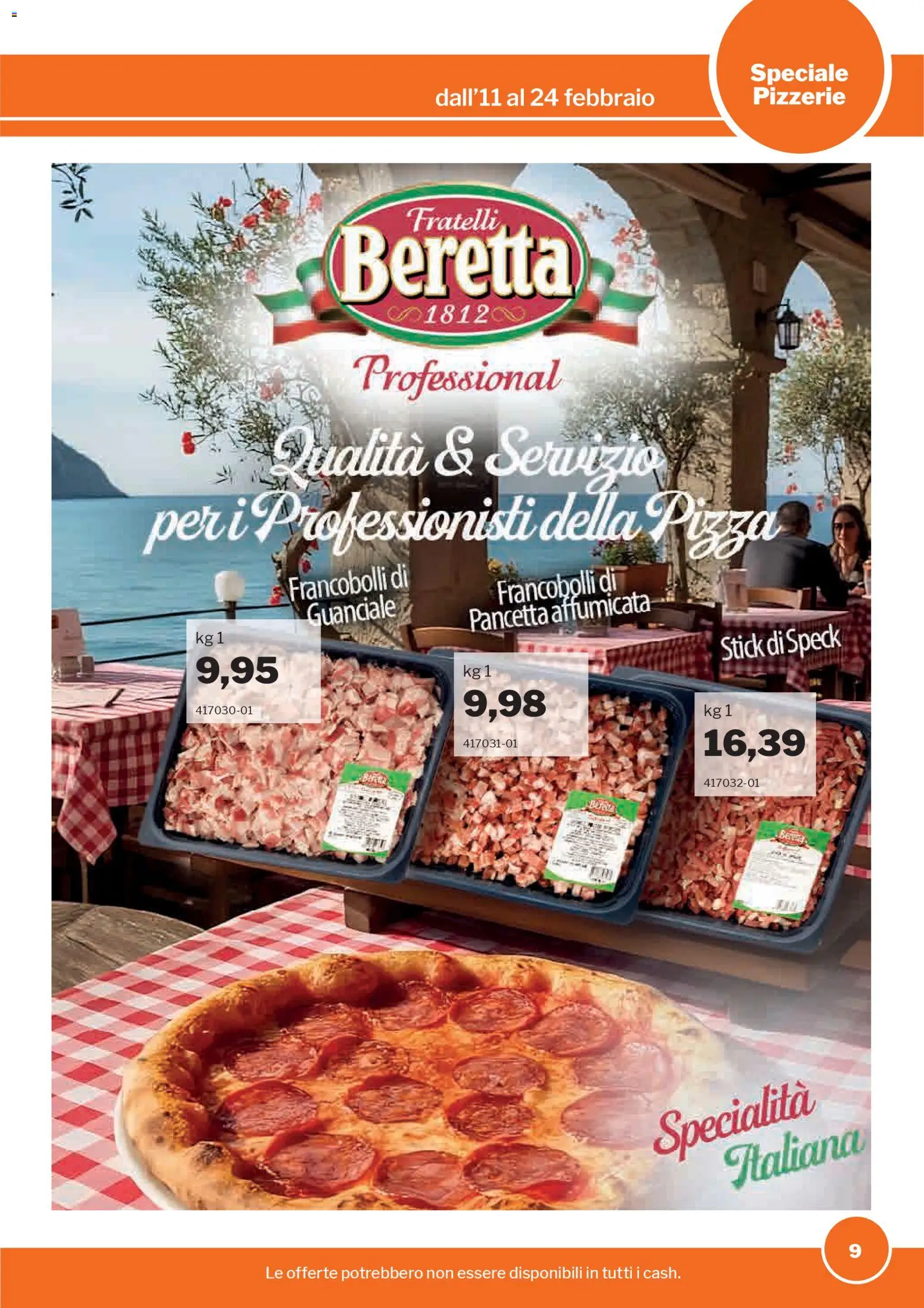 Volantino Sogegross del 11.02.2026 | Pagina: 9 | Prodotti: Speck, Pizza, Pancetta, Guanciale