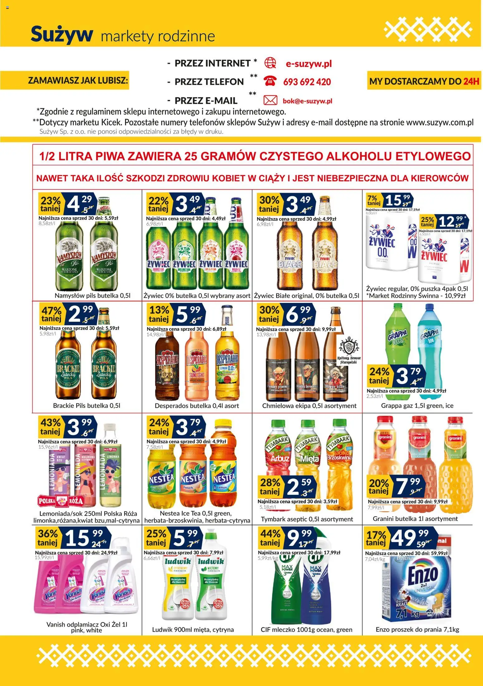 Sużyw gazetka od 13.04.2026 | Strona: 4 | Produkty: Cytryna, Arbuz, Vanish, Ice Tea