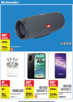 Carrefour - Prévisualisation de Carrefour catalogue semaine 45 valide à partir de 04.11.2025 | Page: 69 | Produits: Smartphone, Écouteurs, Appareil photo, Enceinte