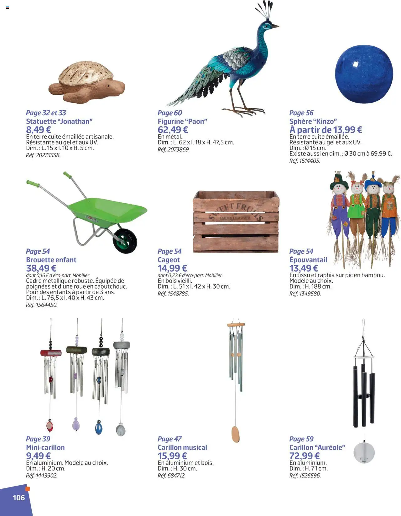  | Page: 105 | Produits: Brouette, Poignées, Cadre