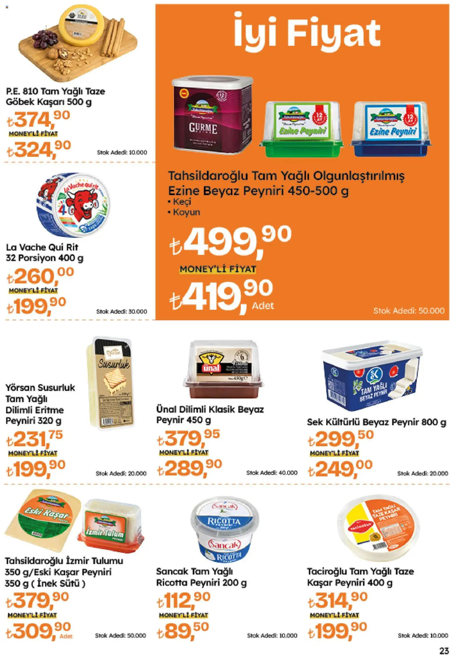 Migros Katalog - Migroskop - 26.03.2026 tarihinden itibaren geçerlidir | Sayfa: 23 | Ürünler: Peynir, Tulum
