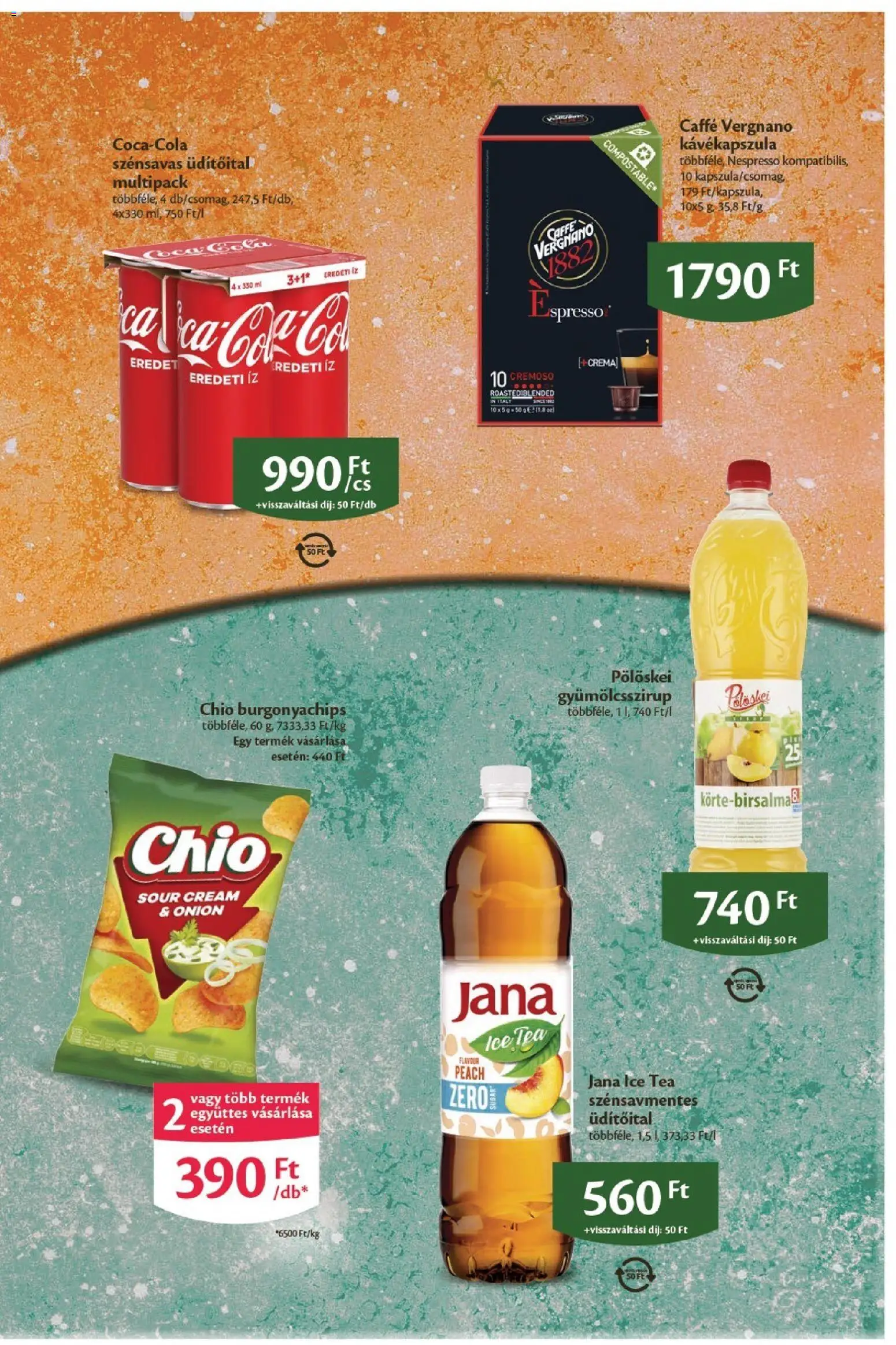 EcoFamily akciós ujság - amely érvényes a következő dátumtól: 06.03.2026 | Oldal: 5 | Termékek: Kávékapszula, Ice tea, Tea, Só