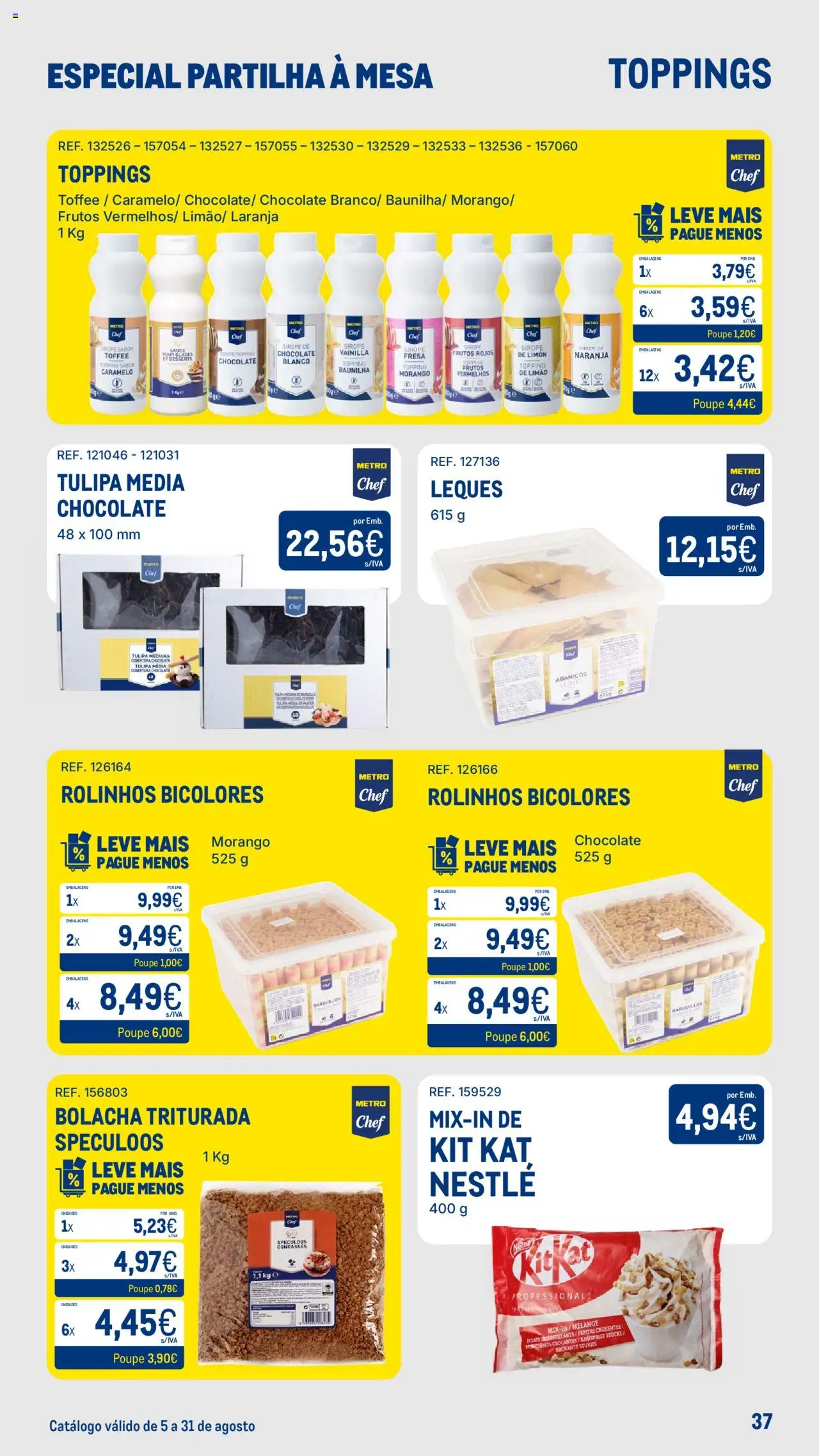 Makro - Especial Partilha à Mesa │ válido de 05.08.2025 | Página: 37 | Produtos: Mesa, Nestlé, Chocolate