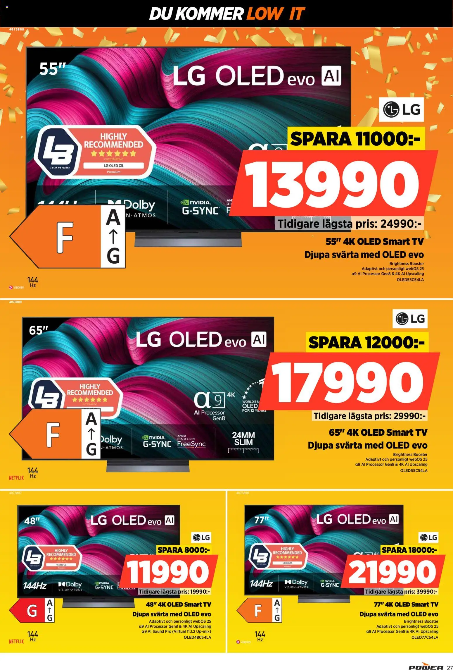 Power reklamblad aktuell från 23.01.2026 | Sida: 27 | Produkter: Smart tv, Tv