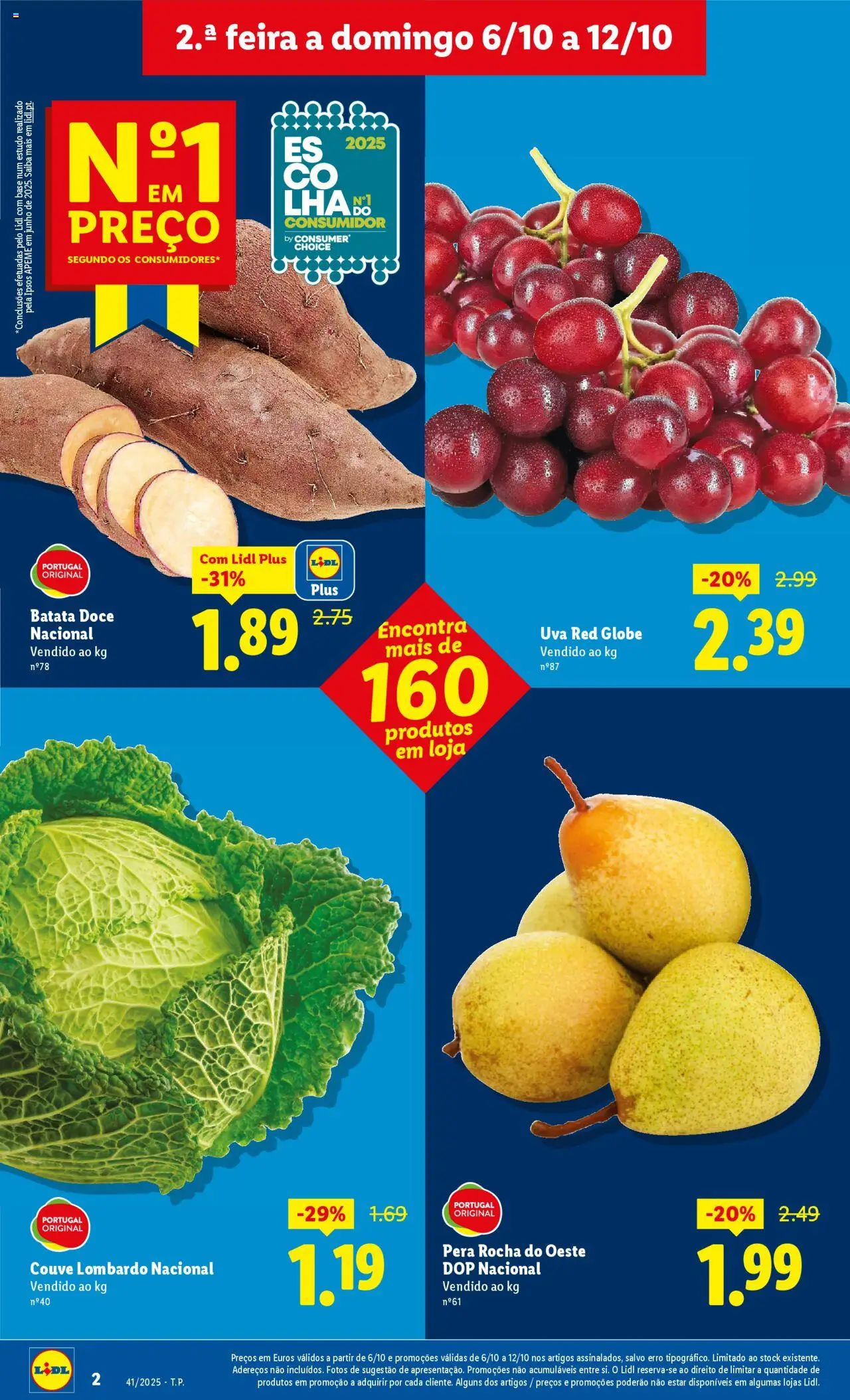 Lidl folheto │ válido de 06.10.2025 | Página: 2 | Produtos: Batata, Base, Couve