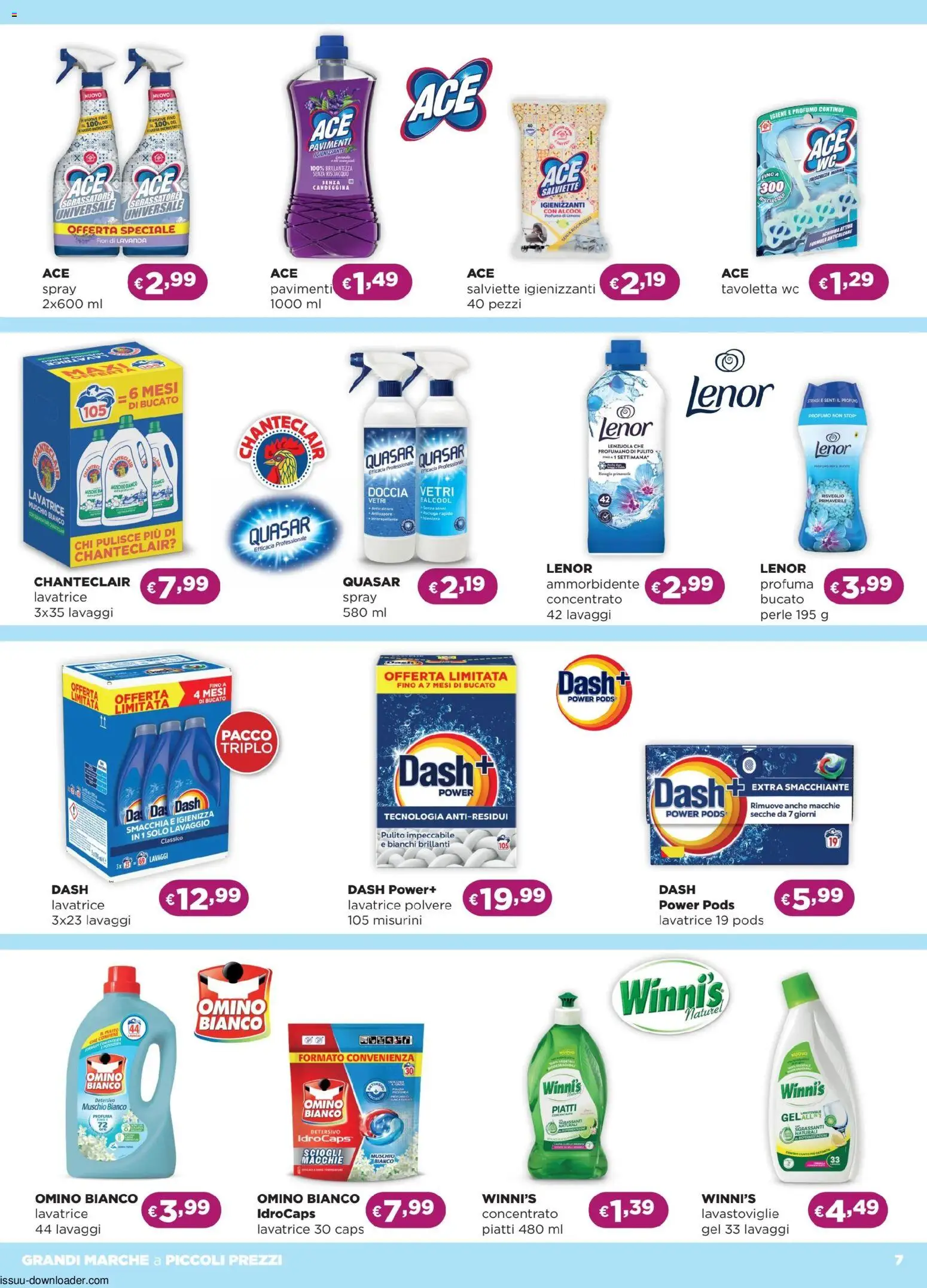 Volantino La Saponeria del 29.04.2026 | Pagina: 7 | Prodotti: Salviette igienizzanti, Anticalcare, Sgrassatore, Lavastoviglie