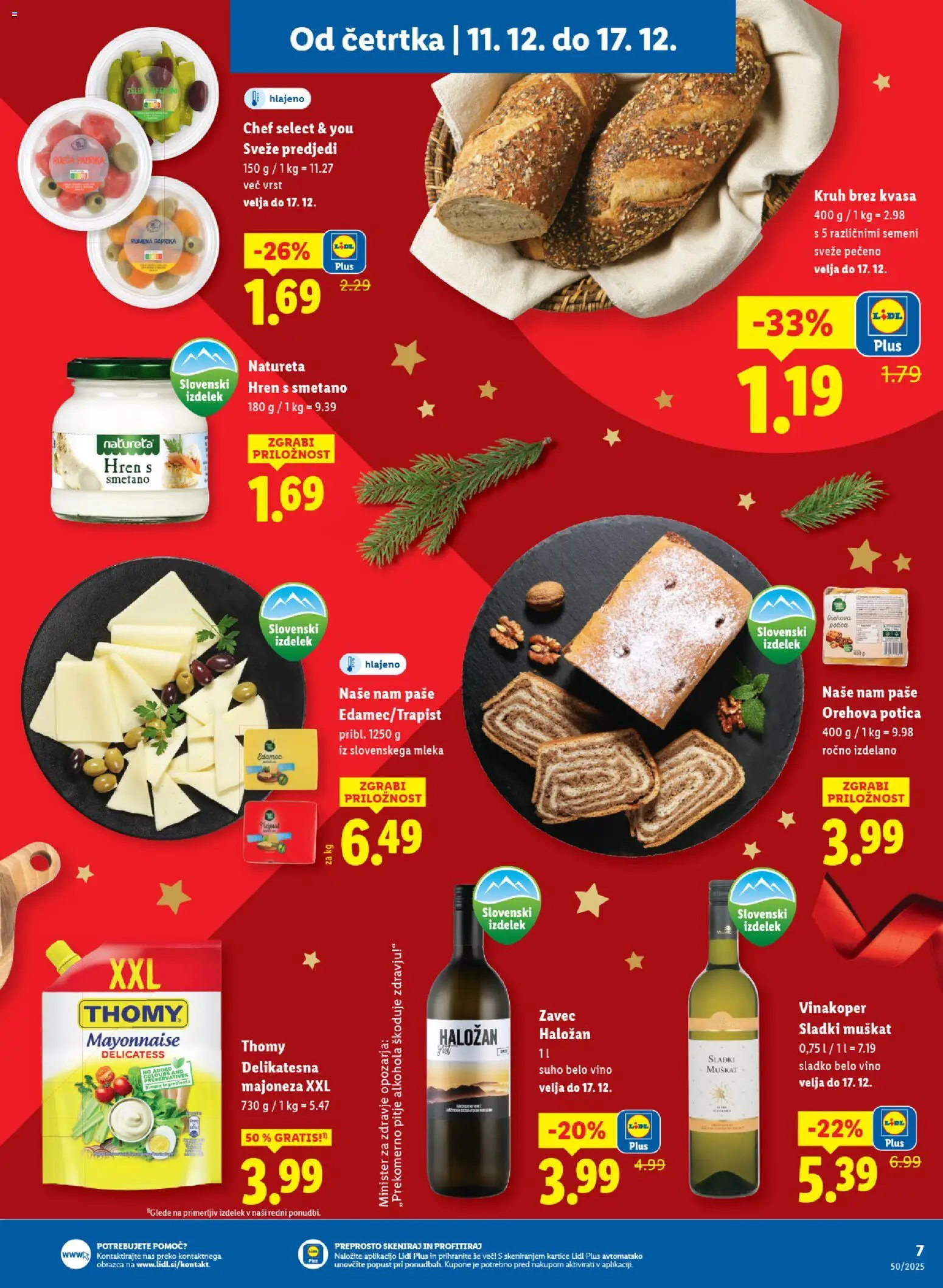 Novi Lidl katalog ponudbe – veljaven od 11.12.2025 | Stran: 9 | Izdelki: Paprika, Kruh, Vino, Majoneza