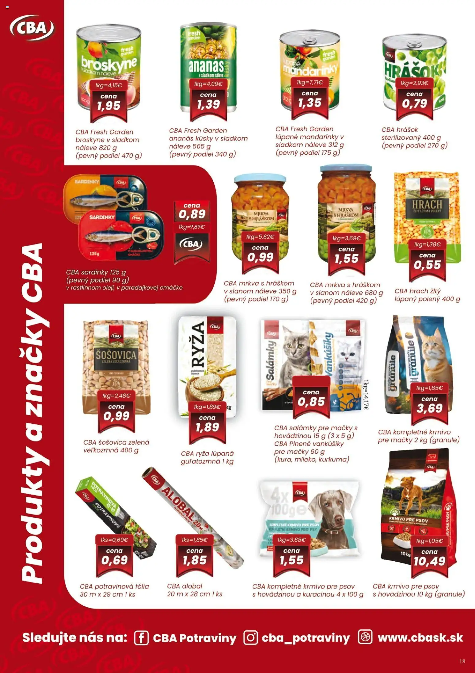 Nové KARMEN CBA akcie – leták je platný od 01.12.2025 | Strana: 18 | Produkty: Sardinky, Šošovica, Broskyne, Kurkuma