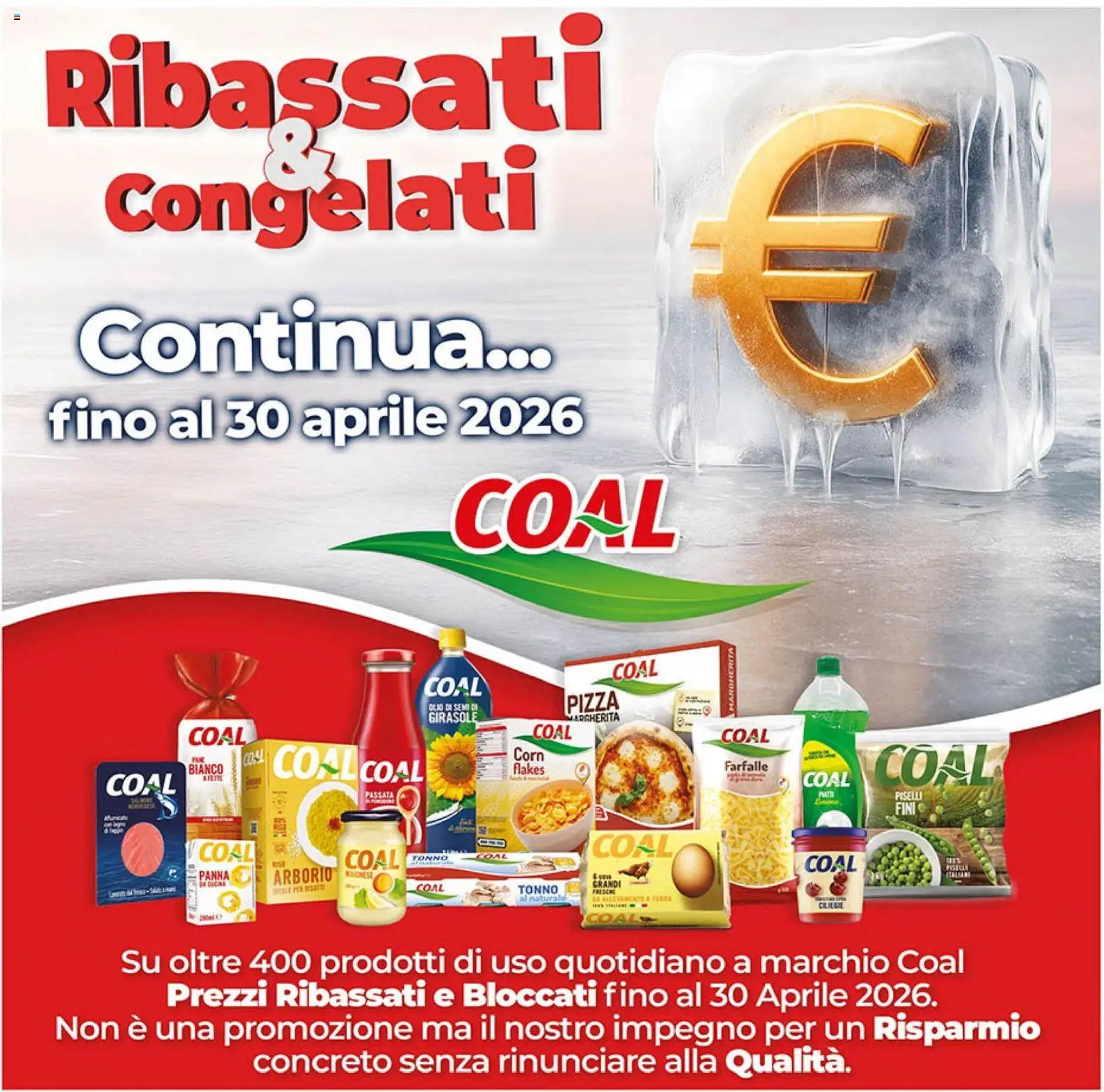 Volantino Coal del 03.02.2026 | Pagina: 1 | Prodotti: Pizza, Panna, Maionese, Tonno