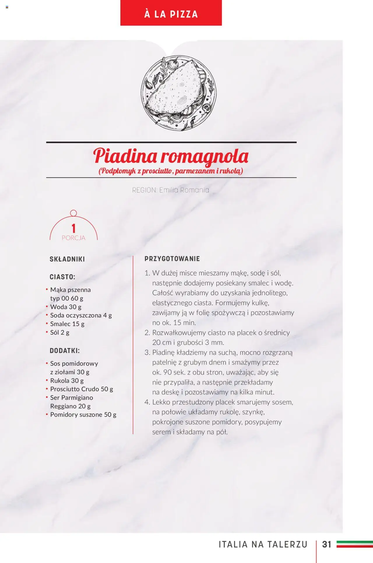 Makro Gazetka - Ebook kuchnia włoska od 16.05.2023 | Strona: 31 | Produkty: Rukola, Woda, Sos, Sól