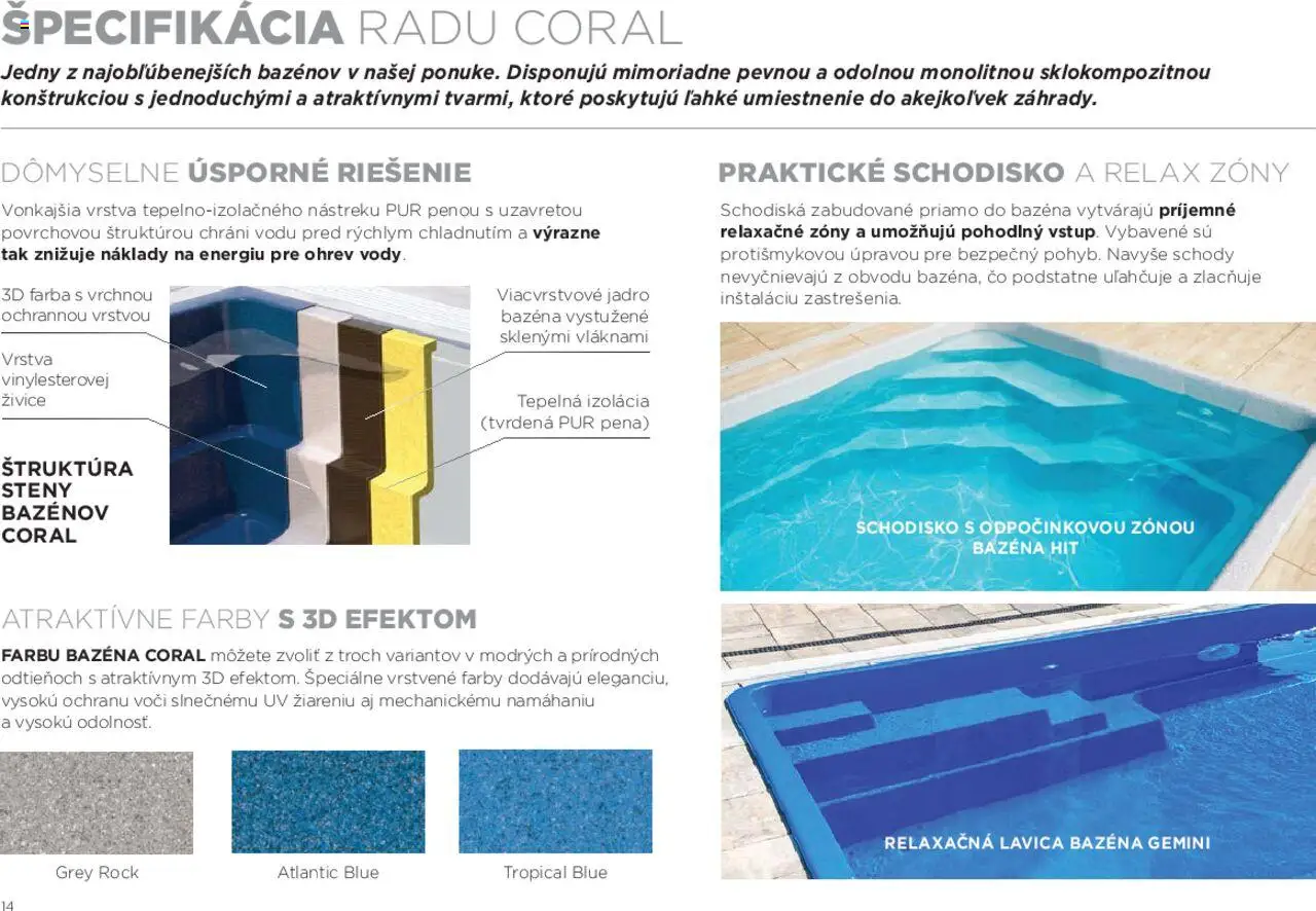 Mountfield prémiové bazény │ platný od 15.08.2025 | Strana: 14 | Produkty: Lavica
