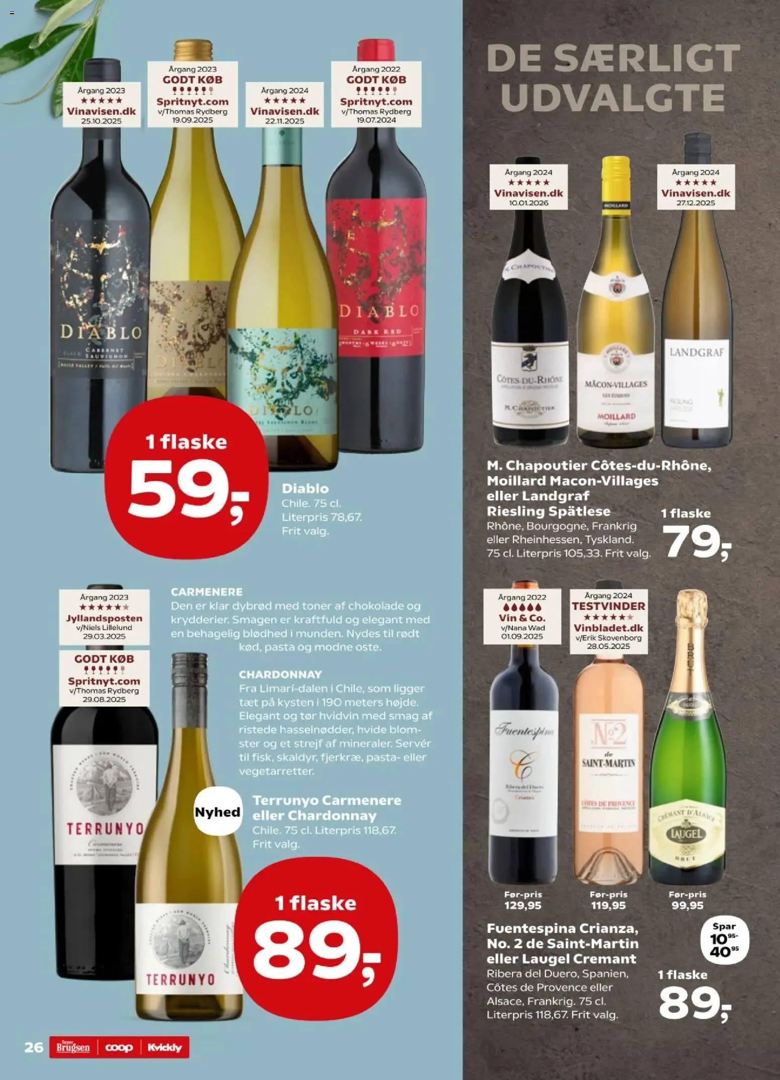 Super Brugsen tilbudsavis – gyldig fra 06.03.2026 | Side: 27 | Produkter: Chokolade, Vin, Is, Søm