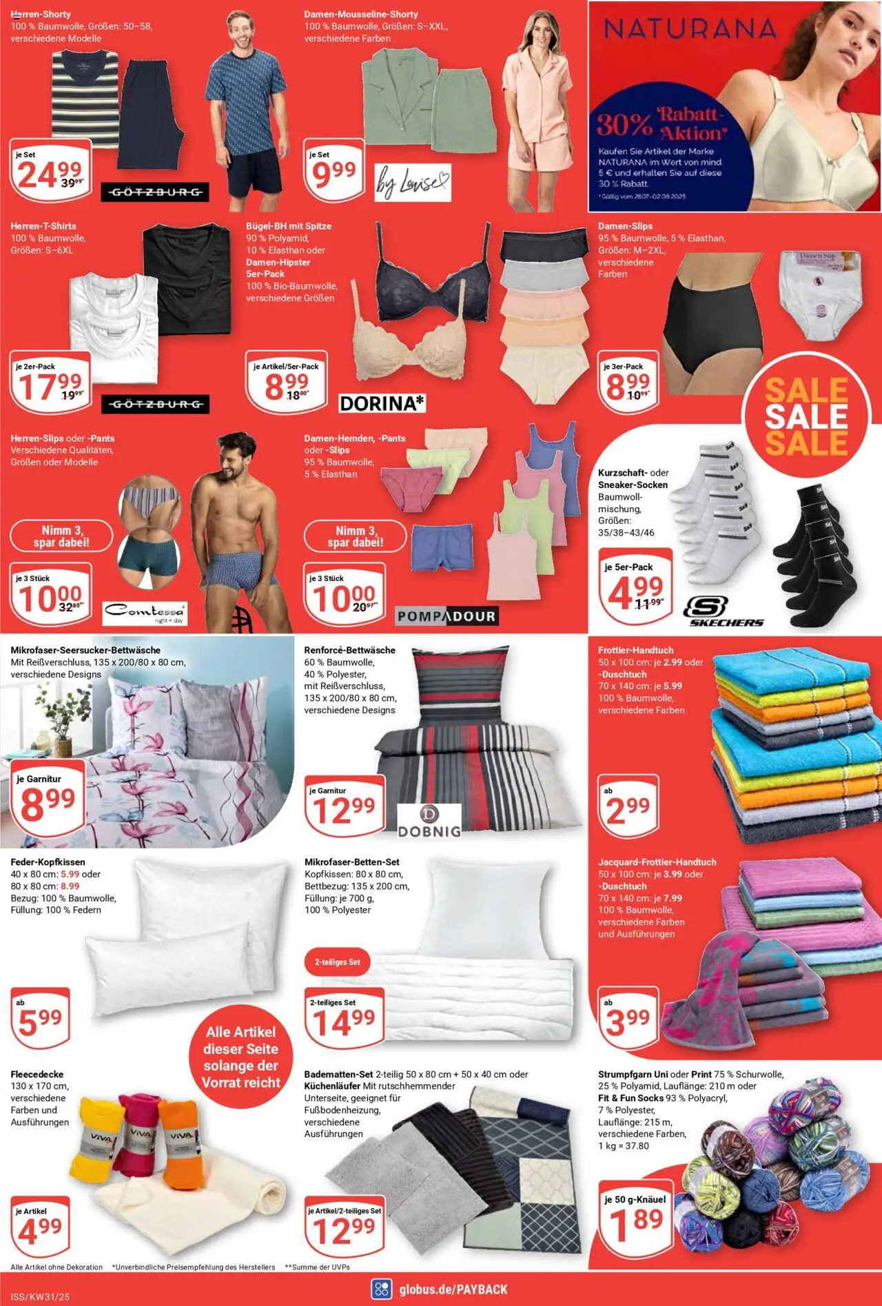 Globus Prospekt 	 - gültig ab dem 28.07.2025 | Seite: 21 | Produkte: Kopfkissen
