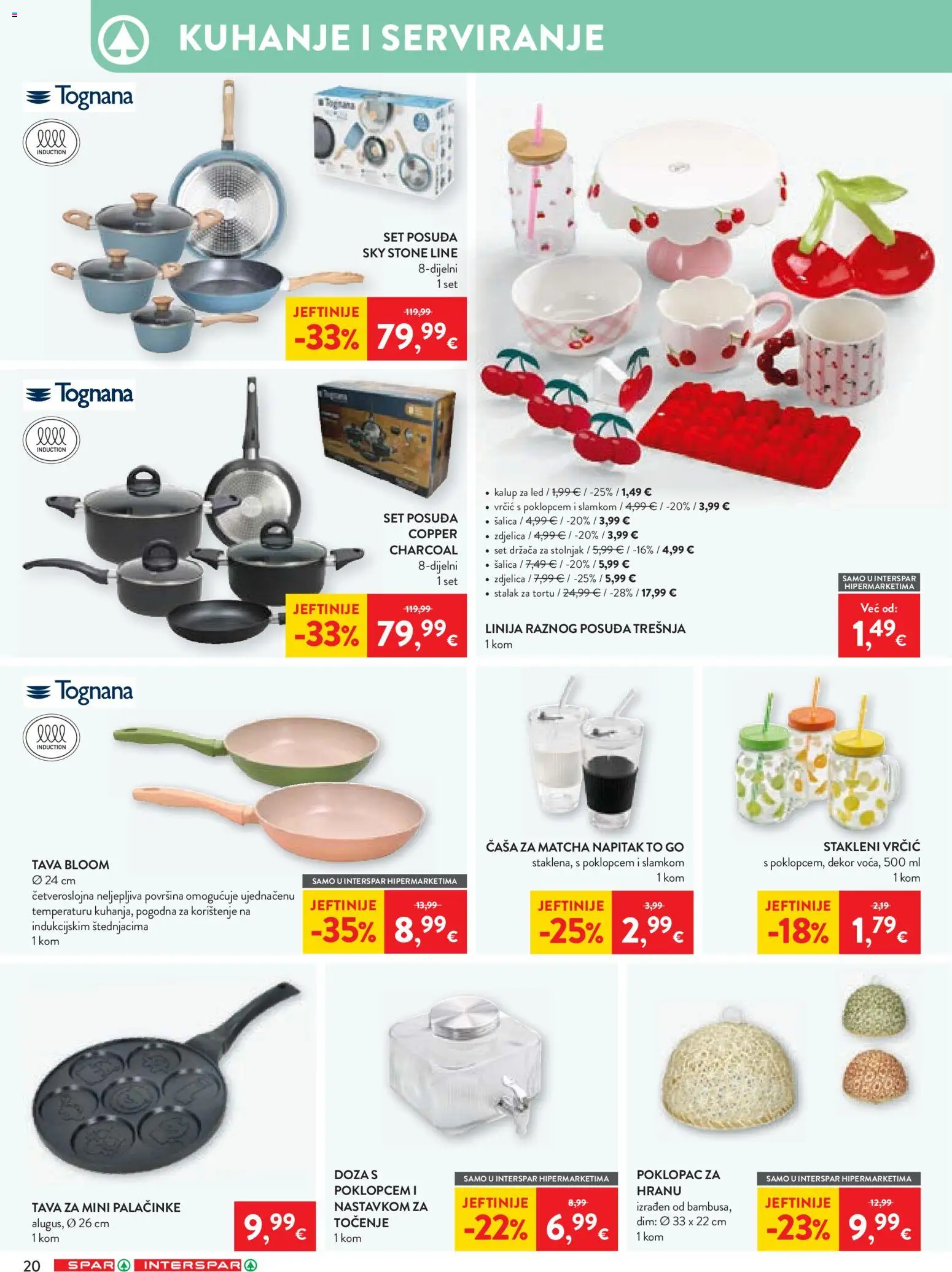Spar katalog | vrijedi od 08.04.2026 | Stranica: 24 | Proizvodi: Tognana, Stolnjak, Tava, Šalica