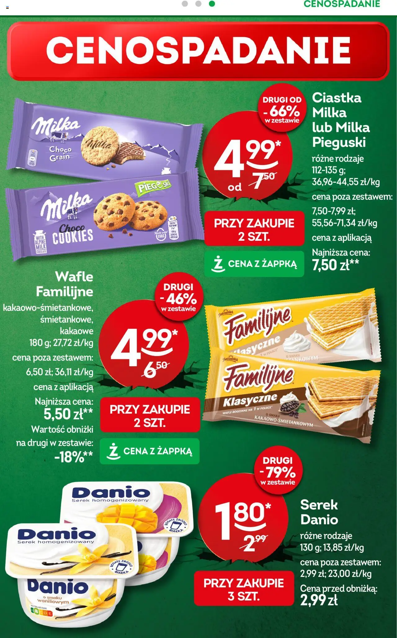 Żabka Gazetka od 13.08.2025 | Strona: 7 | Produkty: Serek homogenizowany, Serek, Milka, Ciastka
