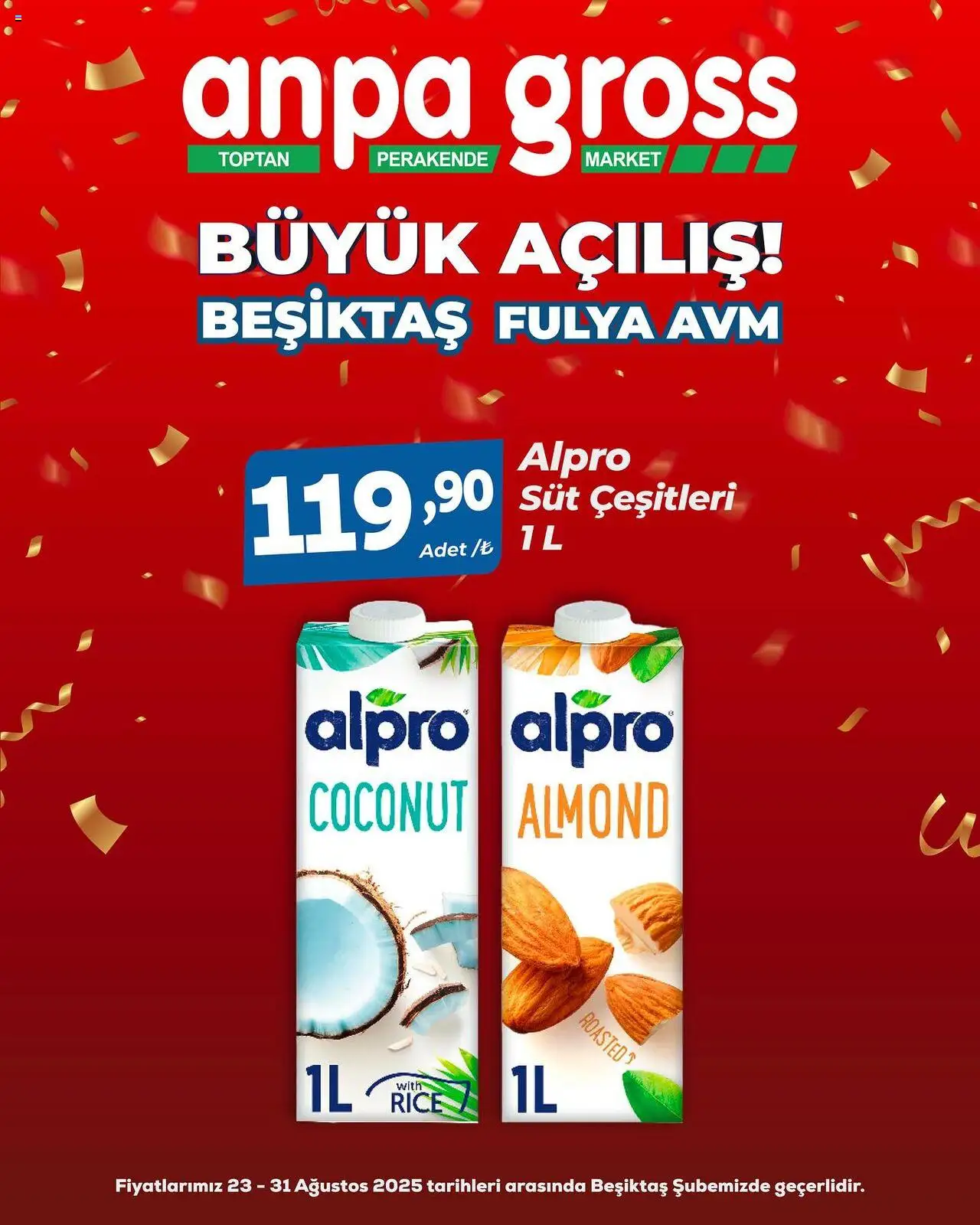 Anpa Gross Büyük Açılış - 23.08.2025 tarihinden itibaren geçerlidir | Sayfa: 32 | Ürünler: Süt