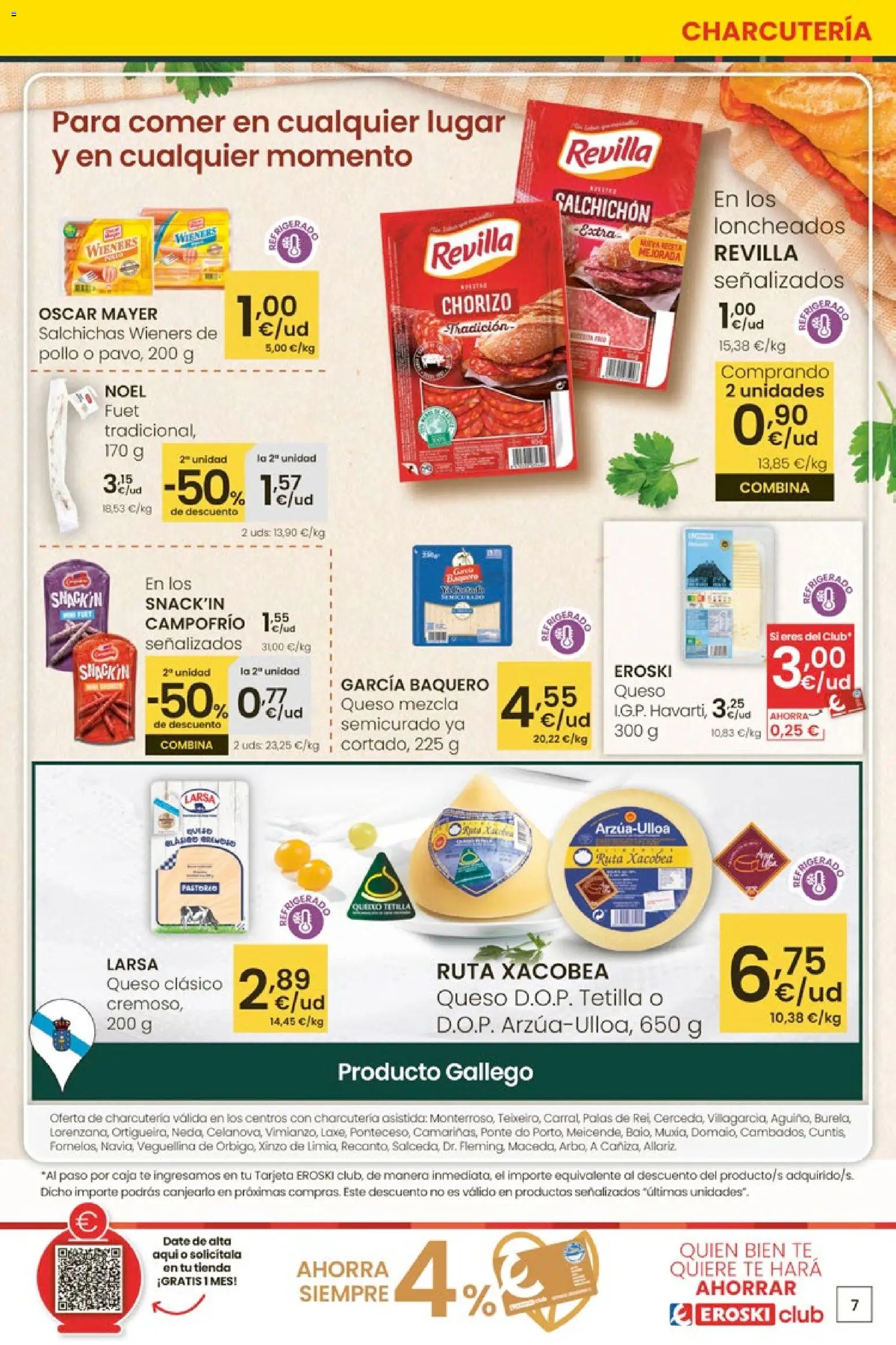 Eroski - 50 de descuento │ válido desde el 26.02.2026 | Página: 7 | Productos: Queso, Té, Caja