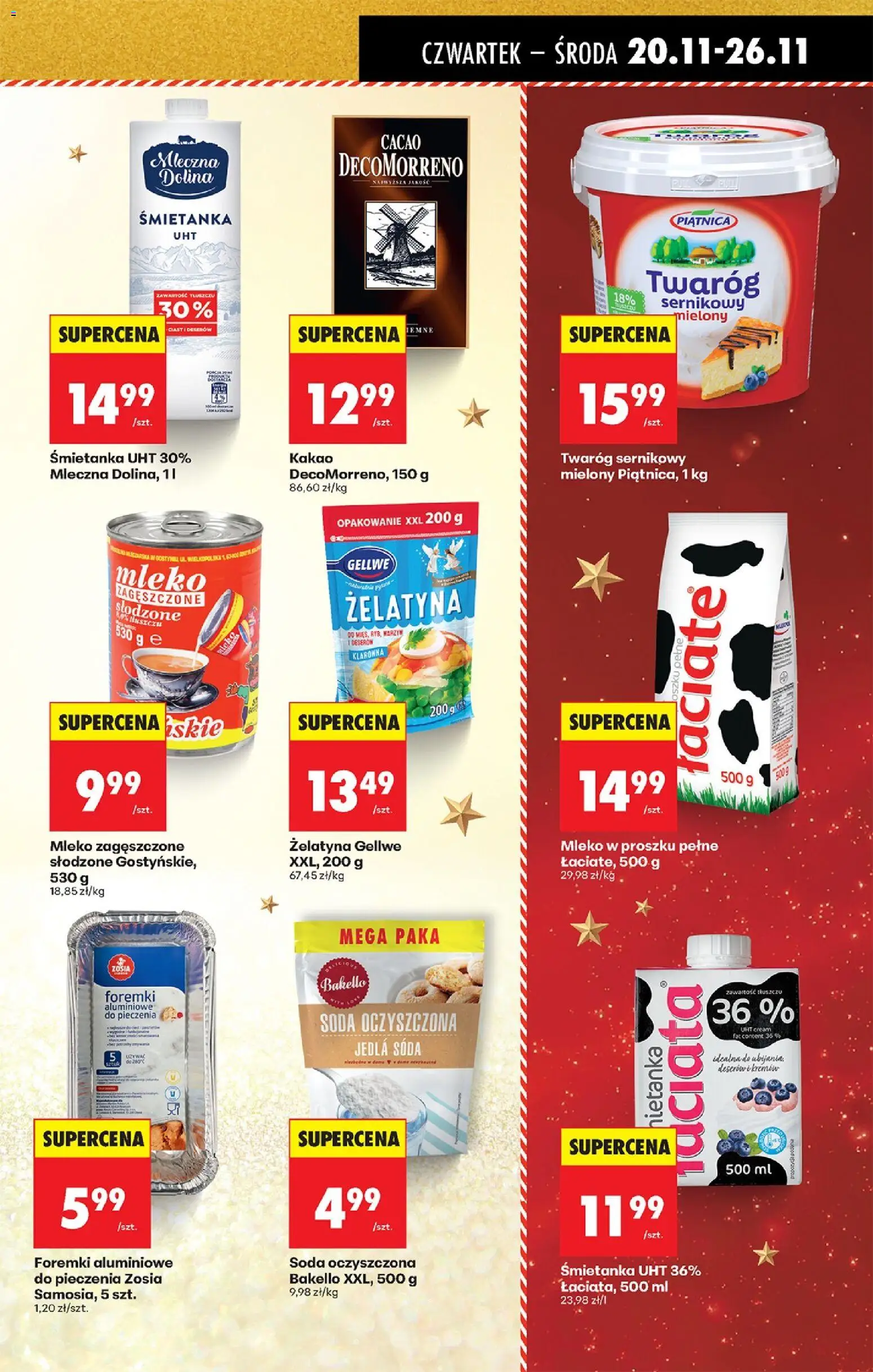 Biedronka gazetka - Oferta w tym tygodniu od 20.11.2025 | Strona: 41 | Produkty: Mleko w proszku, Soda oczyszczona, Mleko, Twaróg