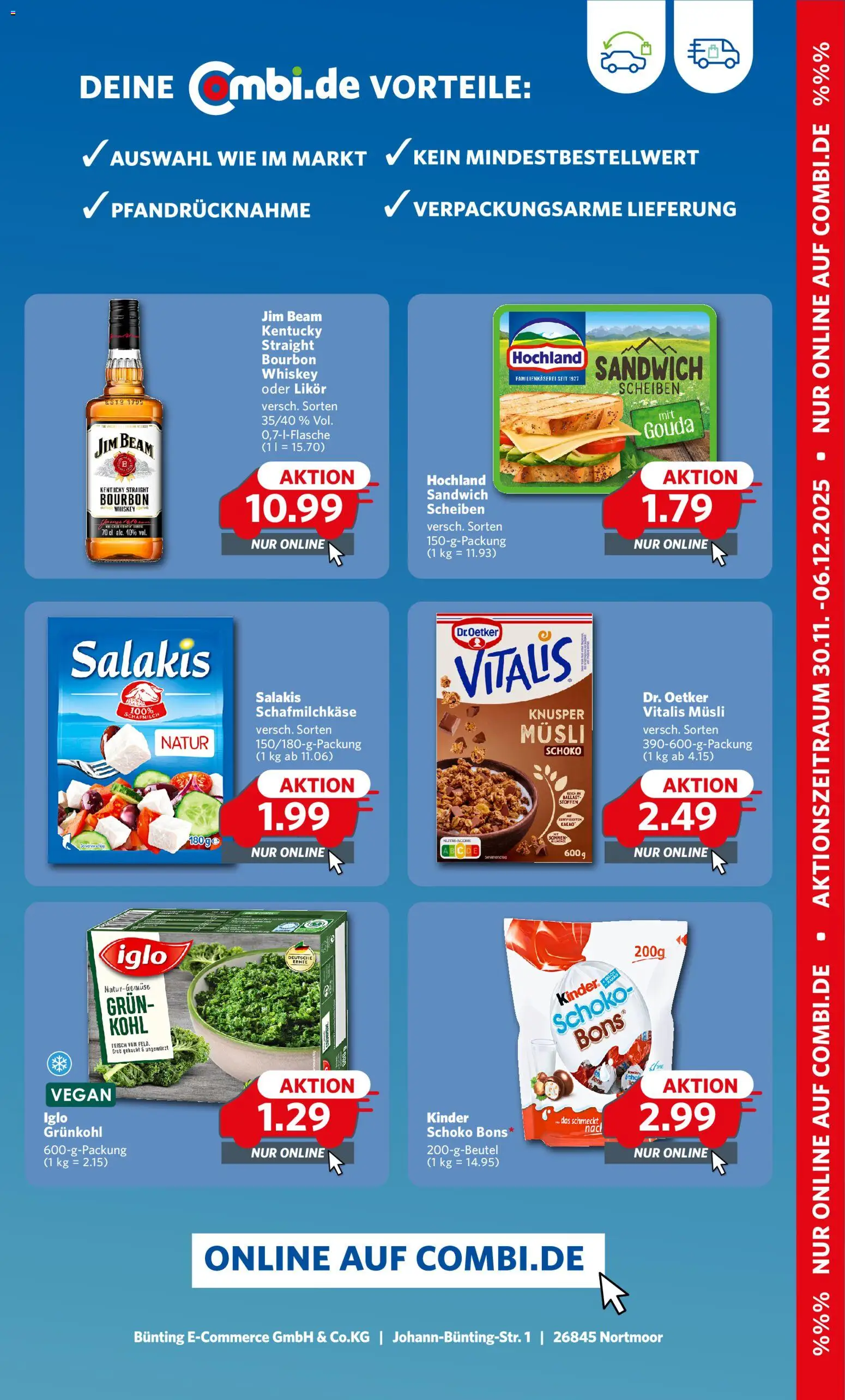 Combi Weihnachten – gültig ab 30.11.2025 | Seite: 7 | Produkte: Jim beam, Likör, Gouda, Salakis