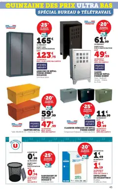 Super U - Prévisualisation de Super U catalogue valide à partir de 06.01.2026 | Page: 45 | Produits: Poubelle, Bureau, Armoire