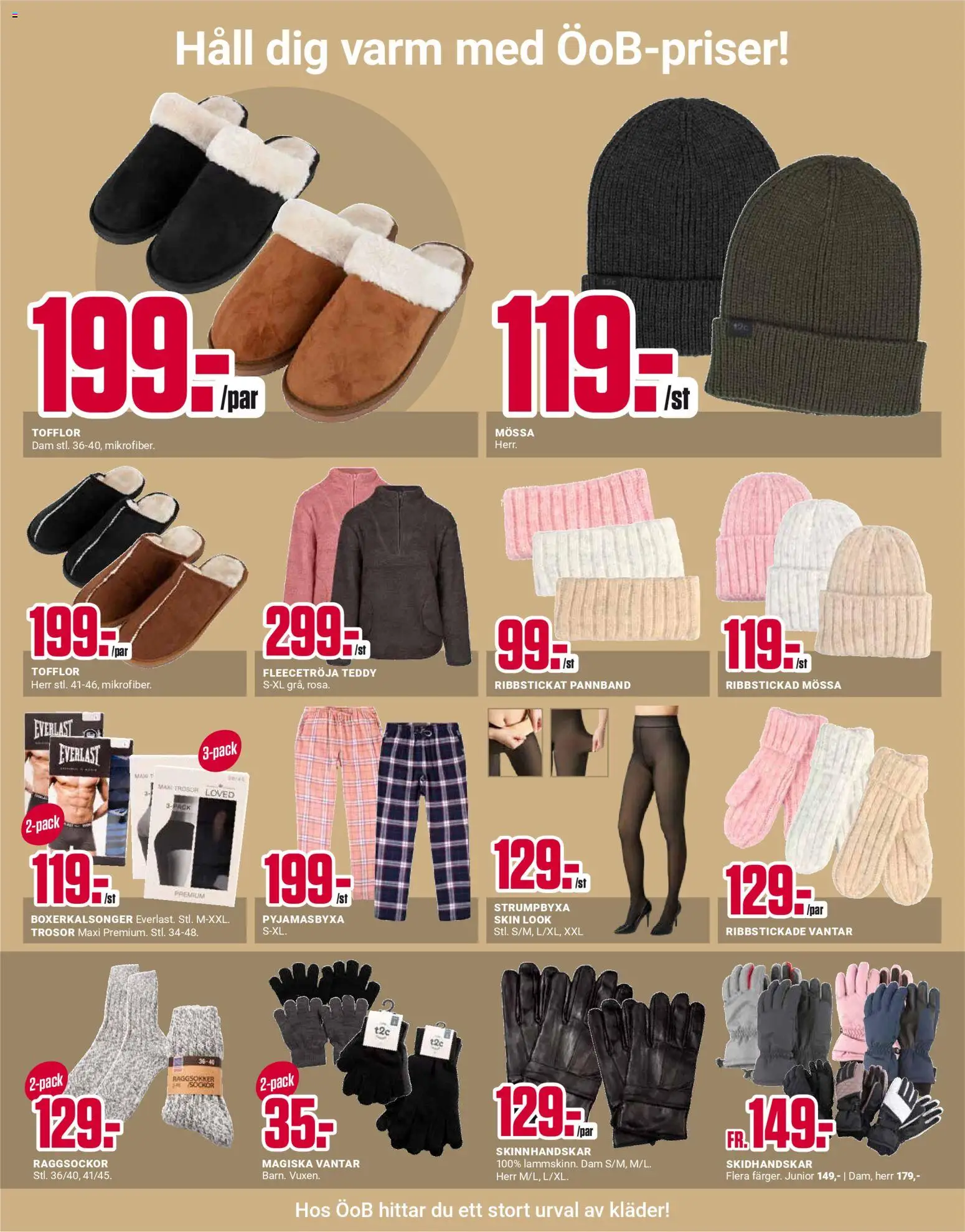 ÖoB reklamblad aktuell från 05.01.2026 | Sida: 8 | Produkter: Kläder, Trosor, Mössa, Häll