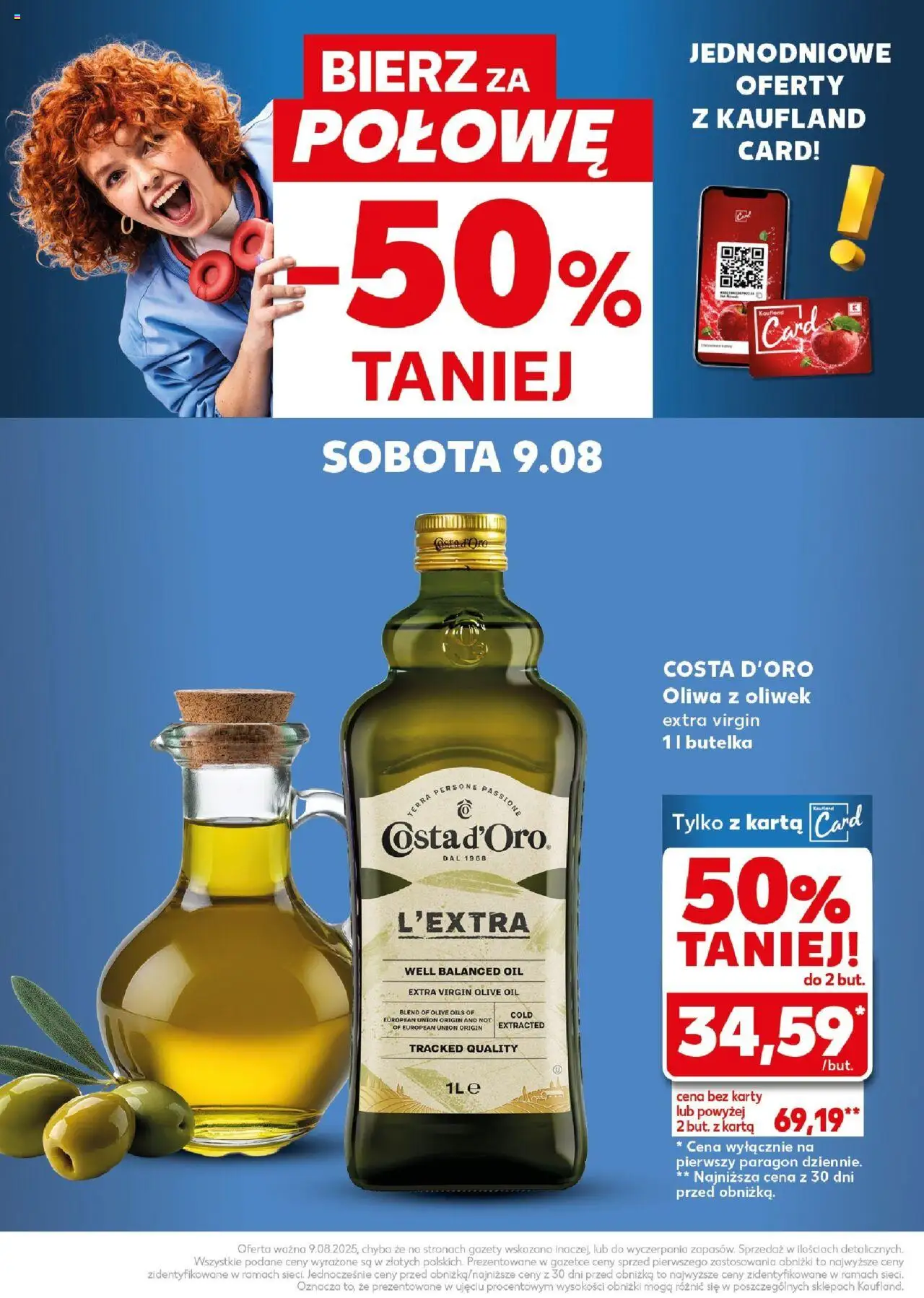 Kaufland gazetka - Super Sobota od 09.08.2025 | Strona: 36 | Produkty: Karta, Oliwa z oliwek, Oliwa z oliwek extra virgin