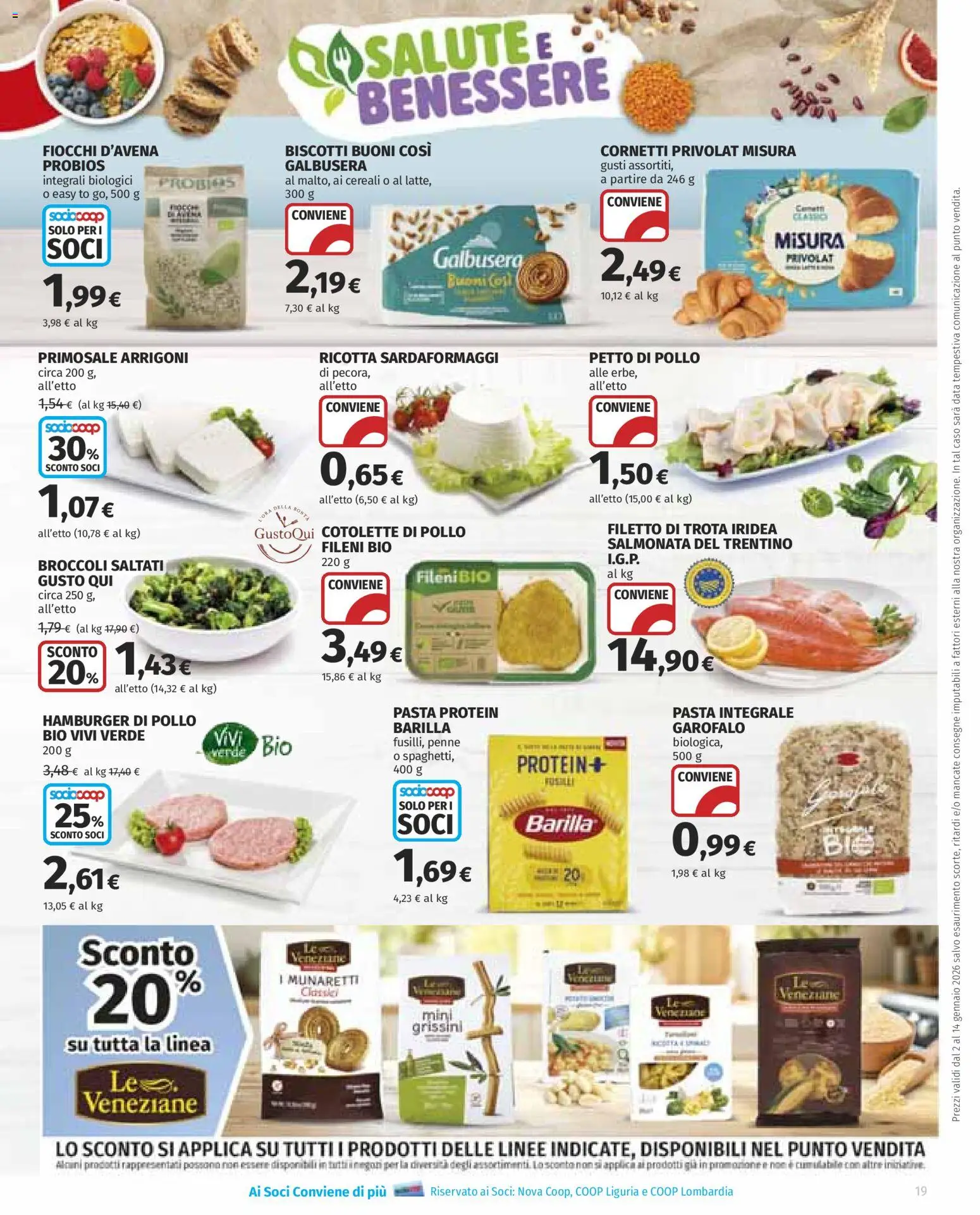Volantino Ipercoop del 02.01.2026 | Pagina: 19 | Prodotti: Cereali, Data, Broccoli, Ricotta