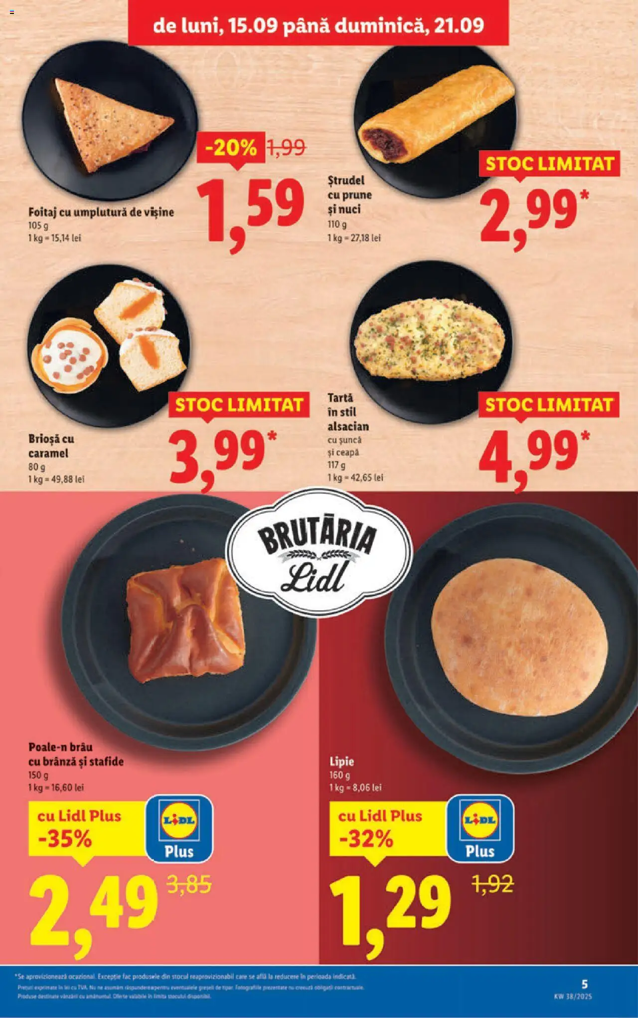 Noul catalog Lidl – valabil de la 15.09.2025 | Pagină: 5 | Produse: Șuncă, Prune, Nuci, Ceapă