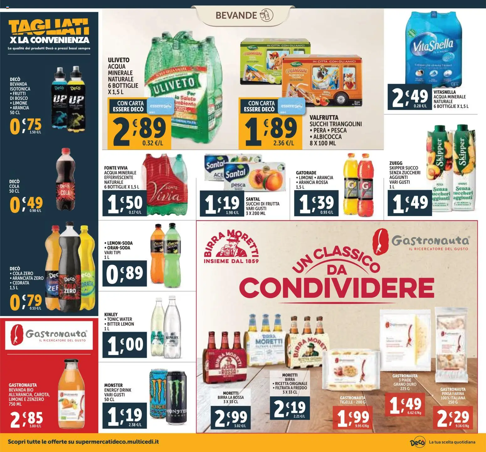 Volantino Decò del 20.11.2025 | Pagina: 16 | Prodotti: Succo, Acqua, Frutta, Arancia